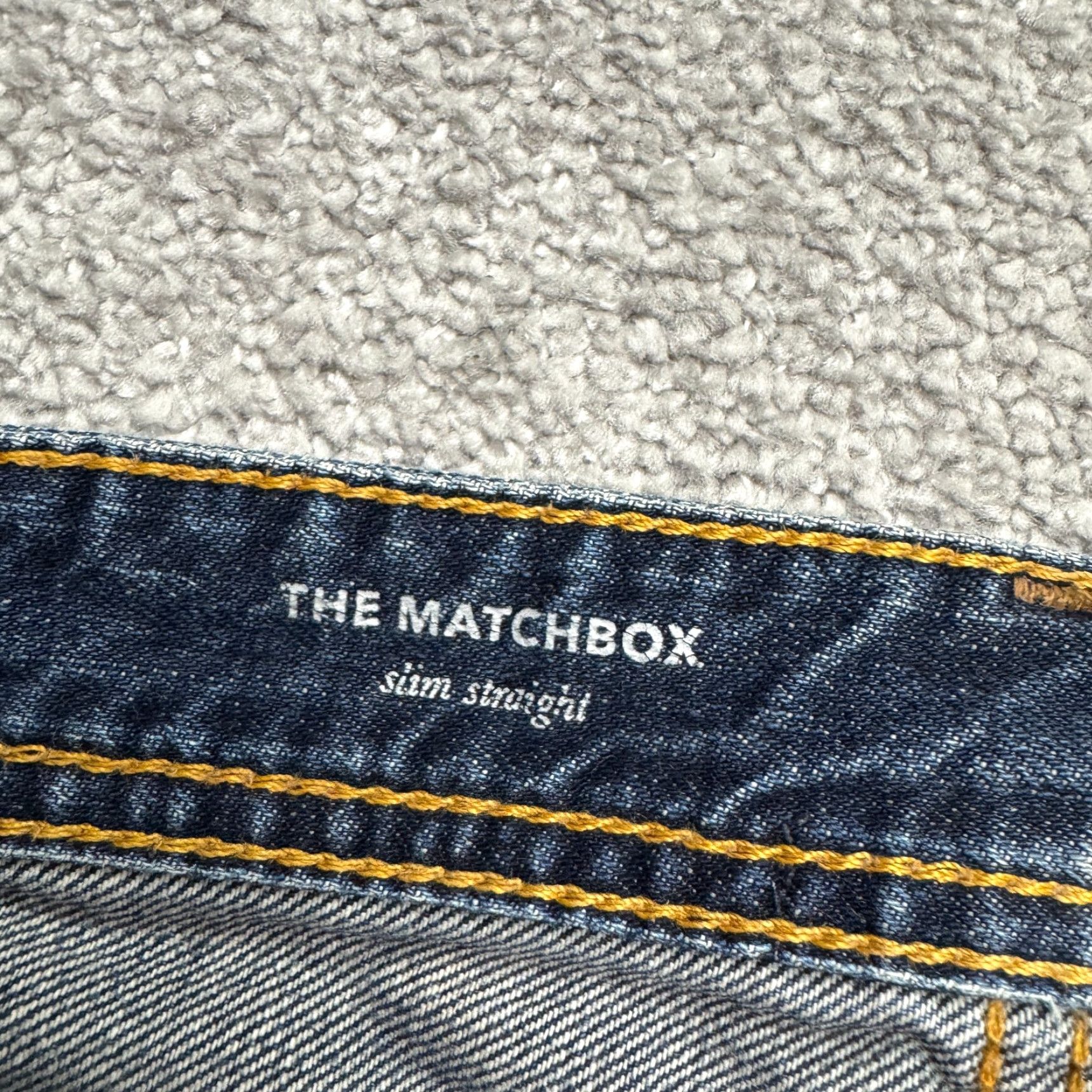 Vintage AG Adriano Goldschmied The Matchbox Jeans Slim Straight Mens 32x34 Blue Distressed 5-Pocket Denim Cotton Blend Casual Retail Size US 32 / EU 48 - 7 Thumbnail