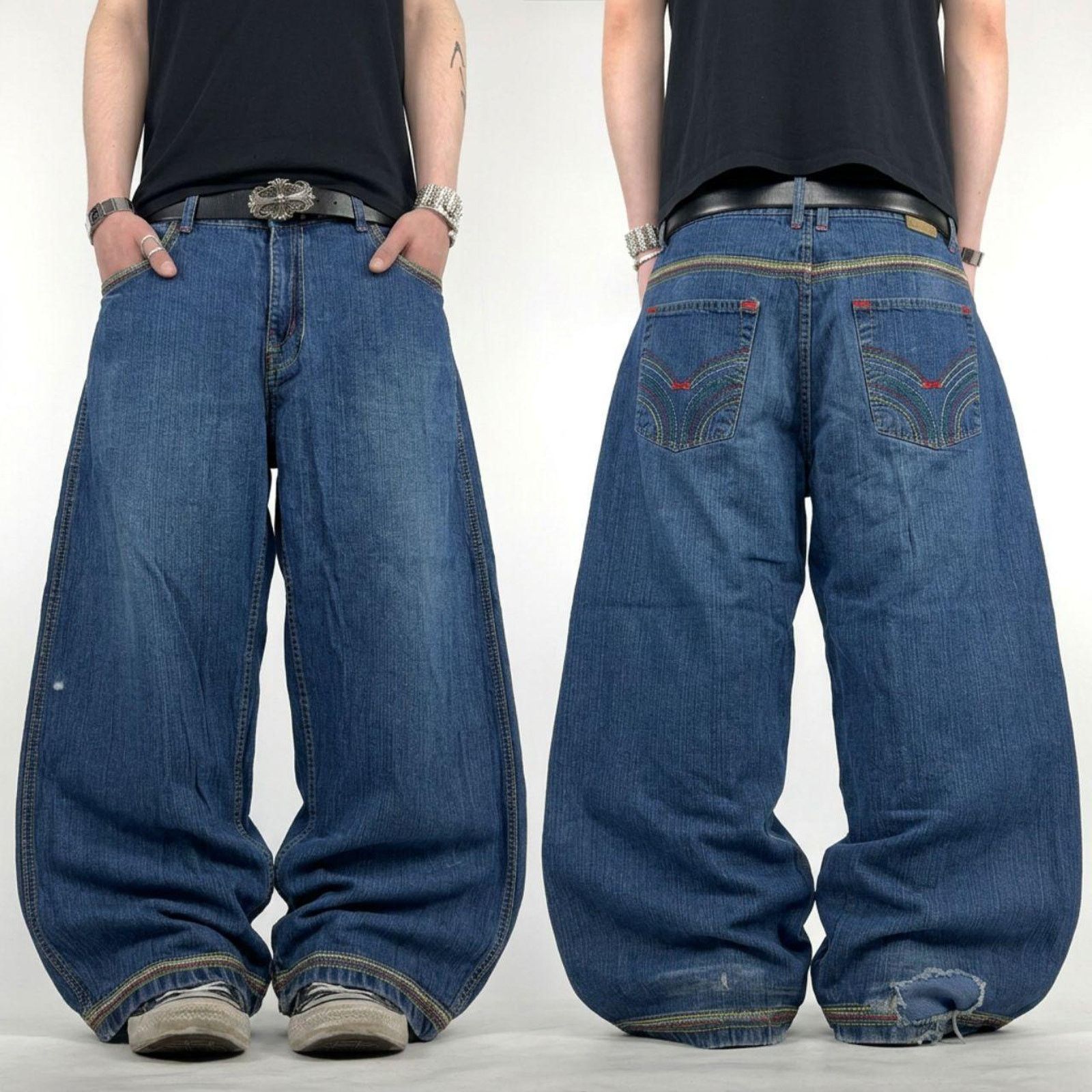 Fox Racing × JNCO × Streetwear Vintage y2k Fox Racing Embroided