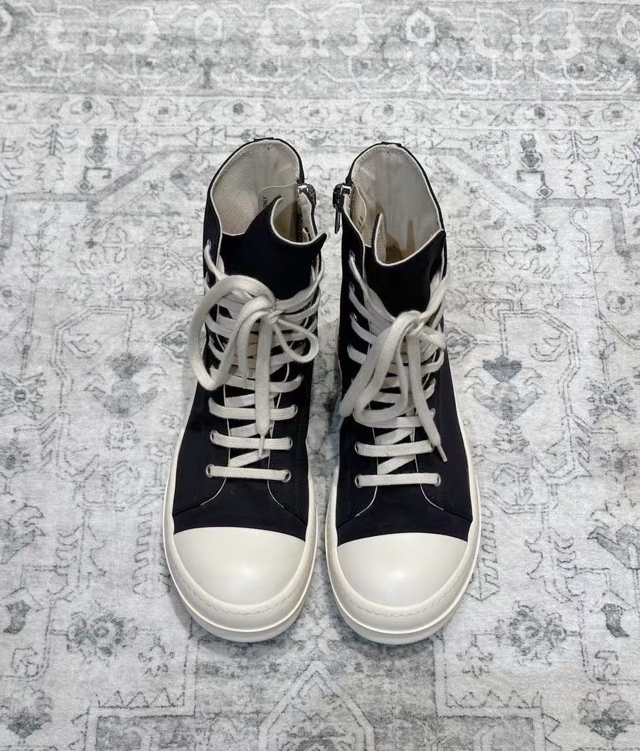 Rick Owens Rick Owens DRKSHDW high-top canvas sneakers Size US 7 / EU 40 - 2 Thumbnail