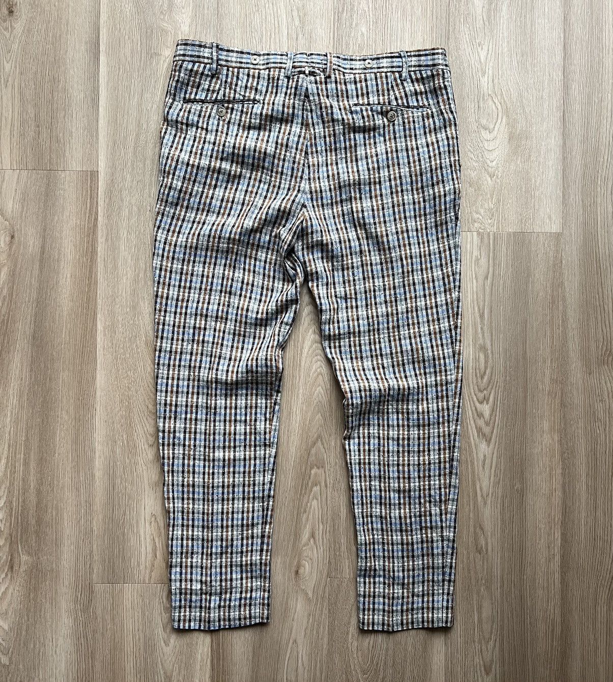Zanella Zanella Checked Dress Trousers Chino Pants Size US 36 / EU 52 - 9 Thumbnail