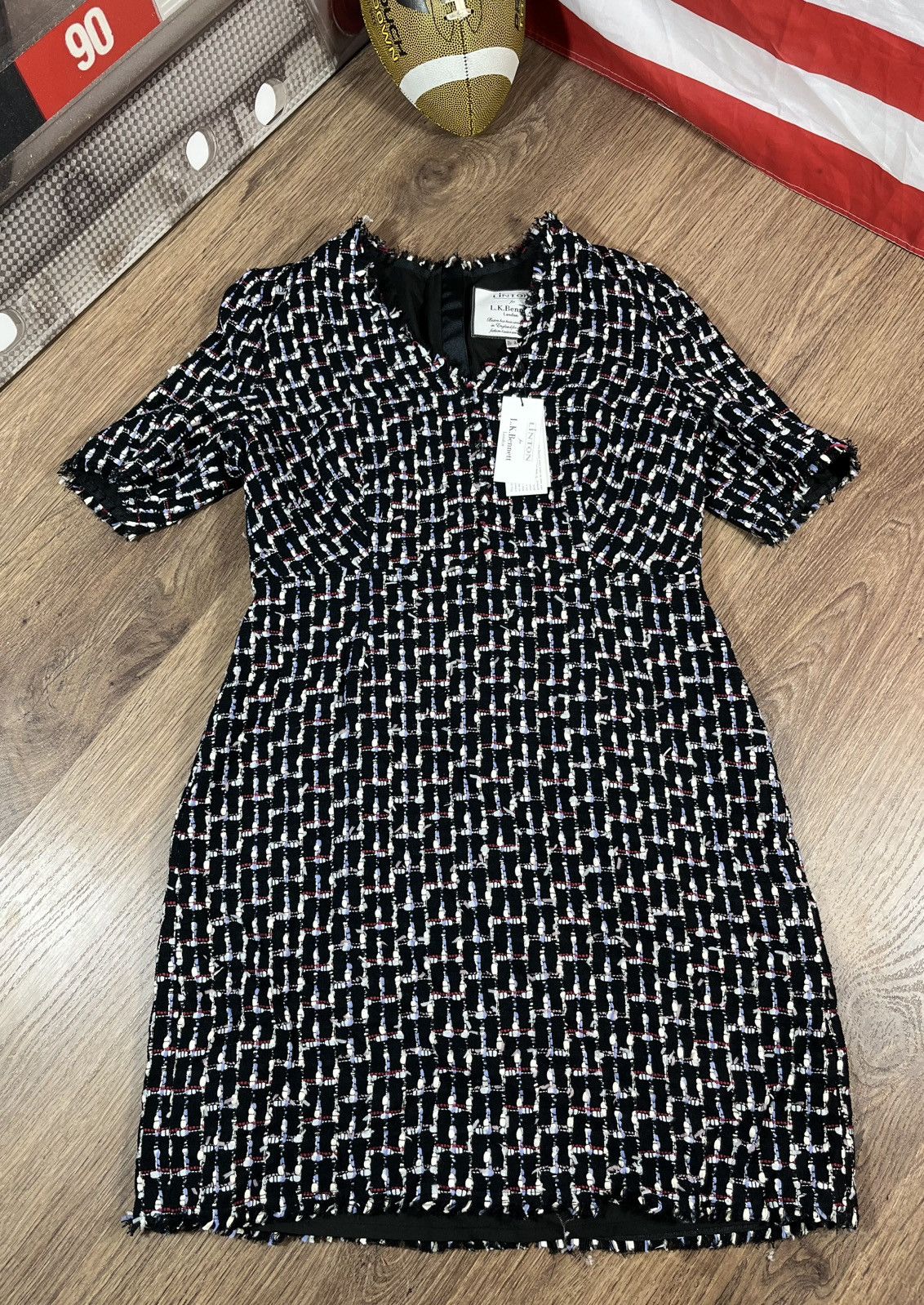 LK Bennett LINTON For LK Bennett London Tweed Dress Size XL / US 12-14 / IT 48-50 - 1 Thumbnail