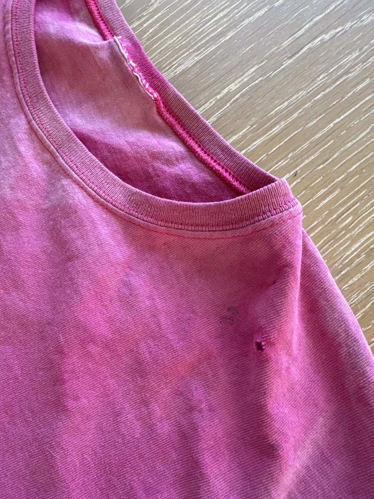 Vintage Sun Faded Pink Tee Single Stitch Size US XL / EU 56 / 4 - 4 Thumbnail