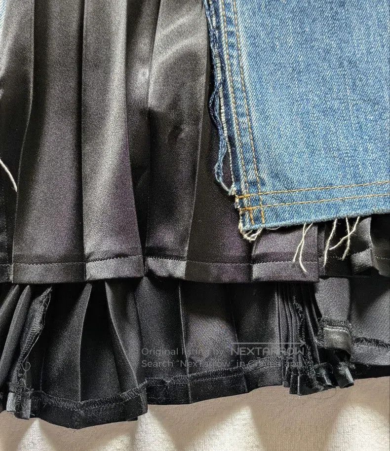 Junya Watanabe Junya Watanabe Size S Denim Satin Long Skirt Size 24" / US 00 / IT 34 - 6 Thumbnail