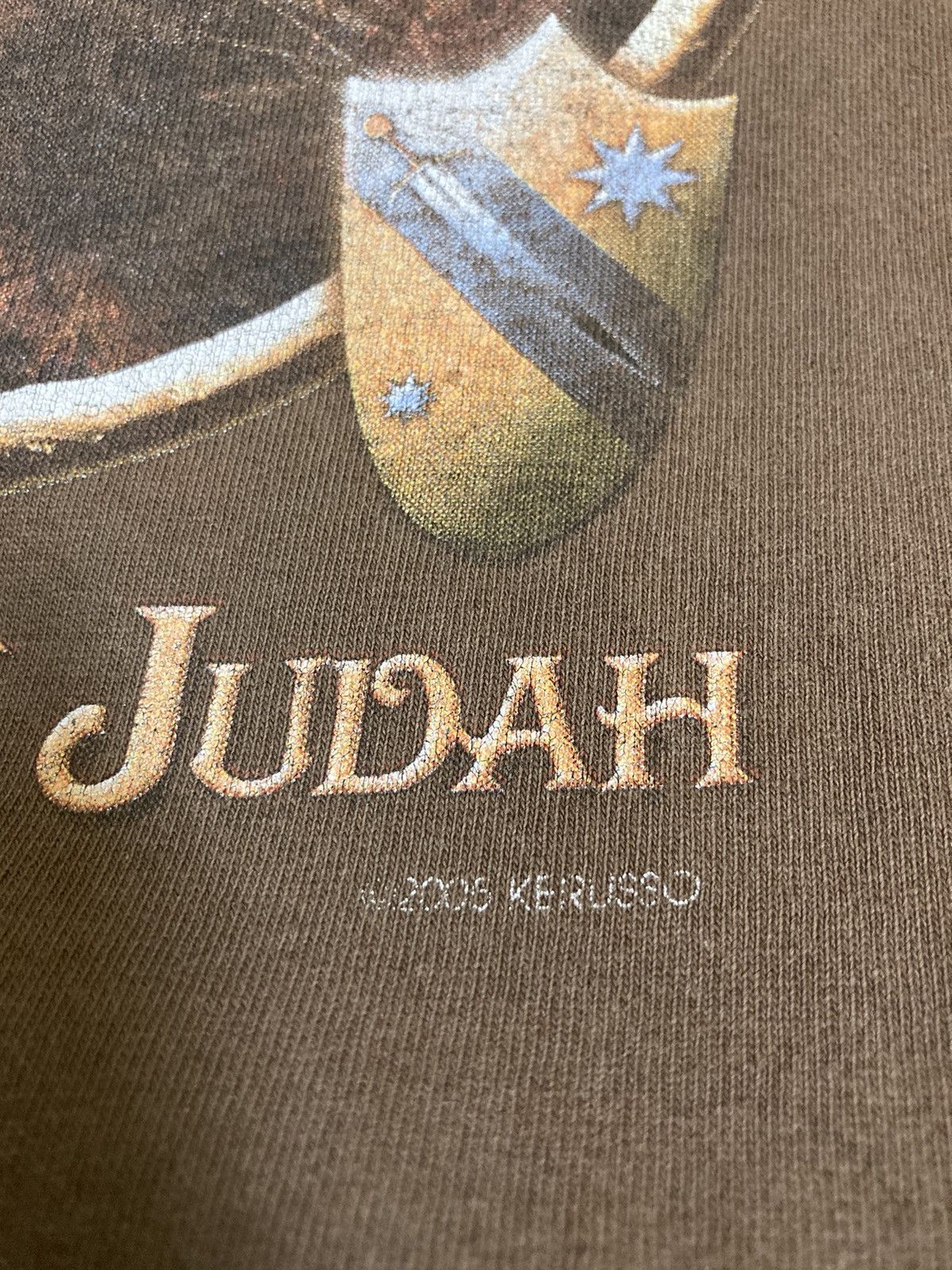 Vintage Vintage Jesus Lion Of Judah Brown T-Shirt Size US XXL / EU 58 / 5 - 11 Thumbnail