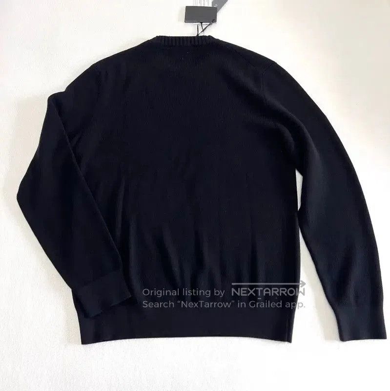 Versace Versace XXL Black Wool Embroidered Sweater . Size US XXL / EU 58 / 5 - 4 Thumbnail