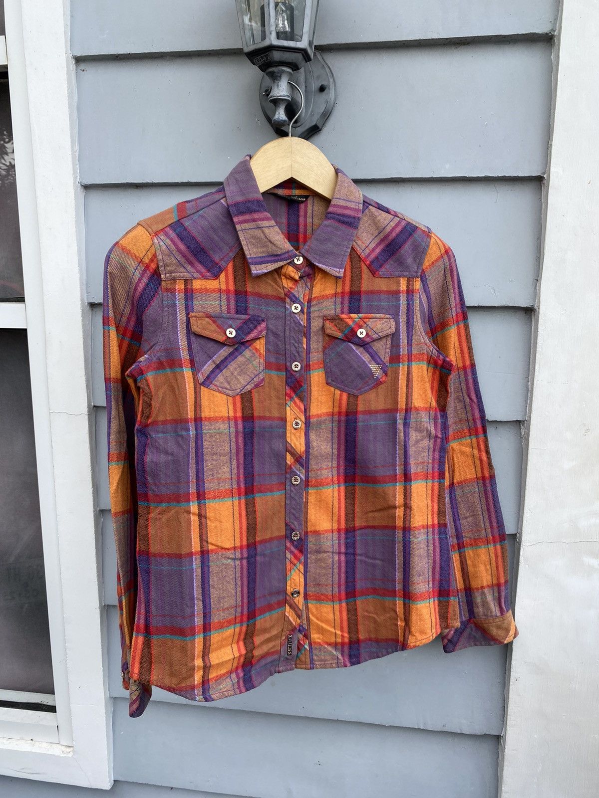 Guess Guess Jeans Japanese Flannel Los Angeles Diamond Details Size M / US 6-8 / IT 42-44 - 1 Thumbnail