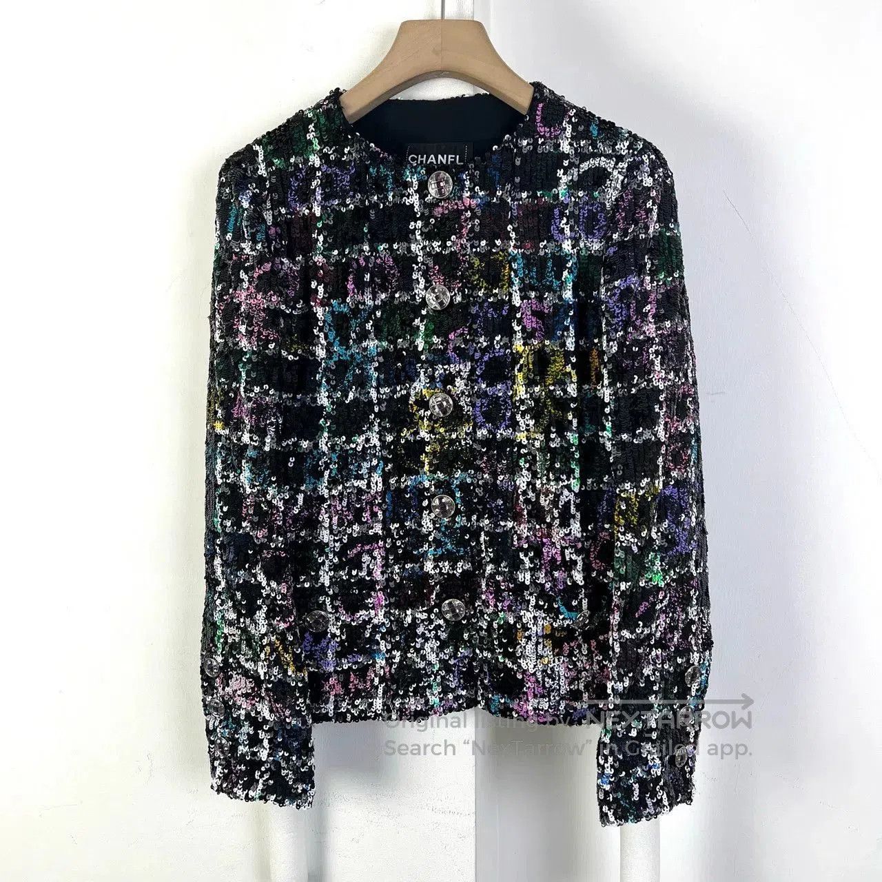 Chanel Chanel 22a Sequin Tweed Jacket. Size US M / EU 48-50 / 2 - 1 Thumbnail