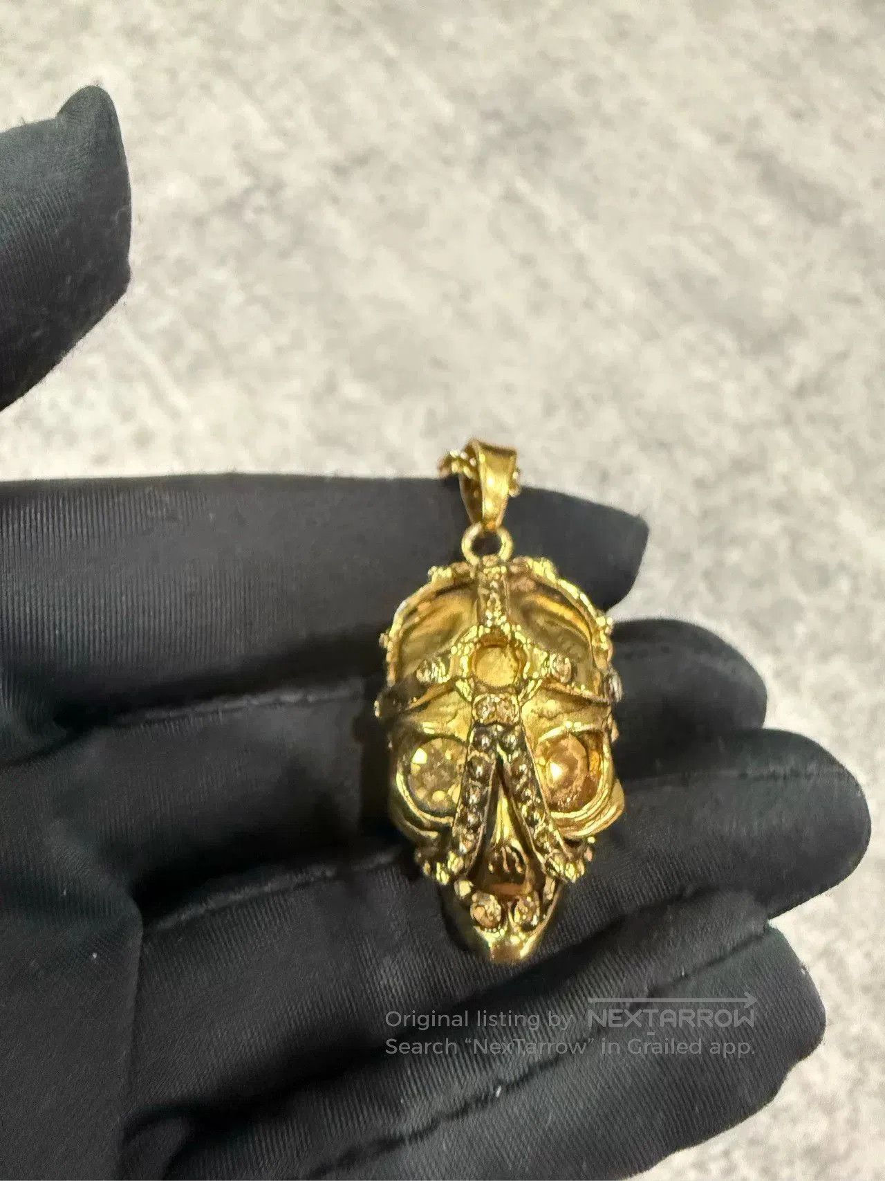 Alexander McQueen Alexander McQueen Skull Crystal Necklace. Size ONE SIZE - 2 Thumbnail
