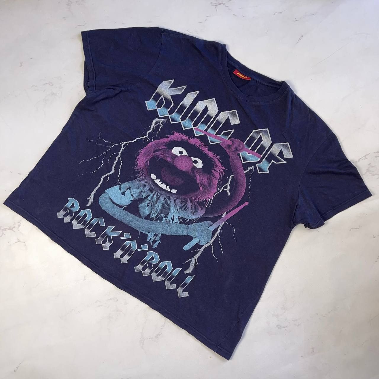 Vintage Vintage THE MUPPETS Animal Heavy Metal T-Shirt Rock Band Size US XL / EU 56 / 4 - 2 Thumbnail