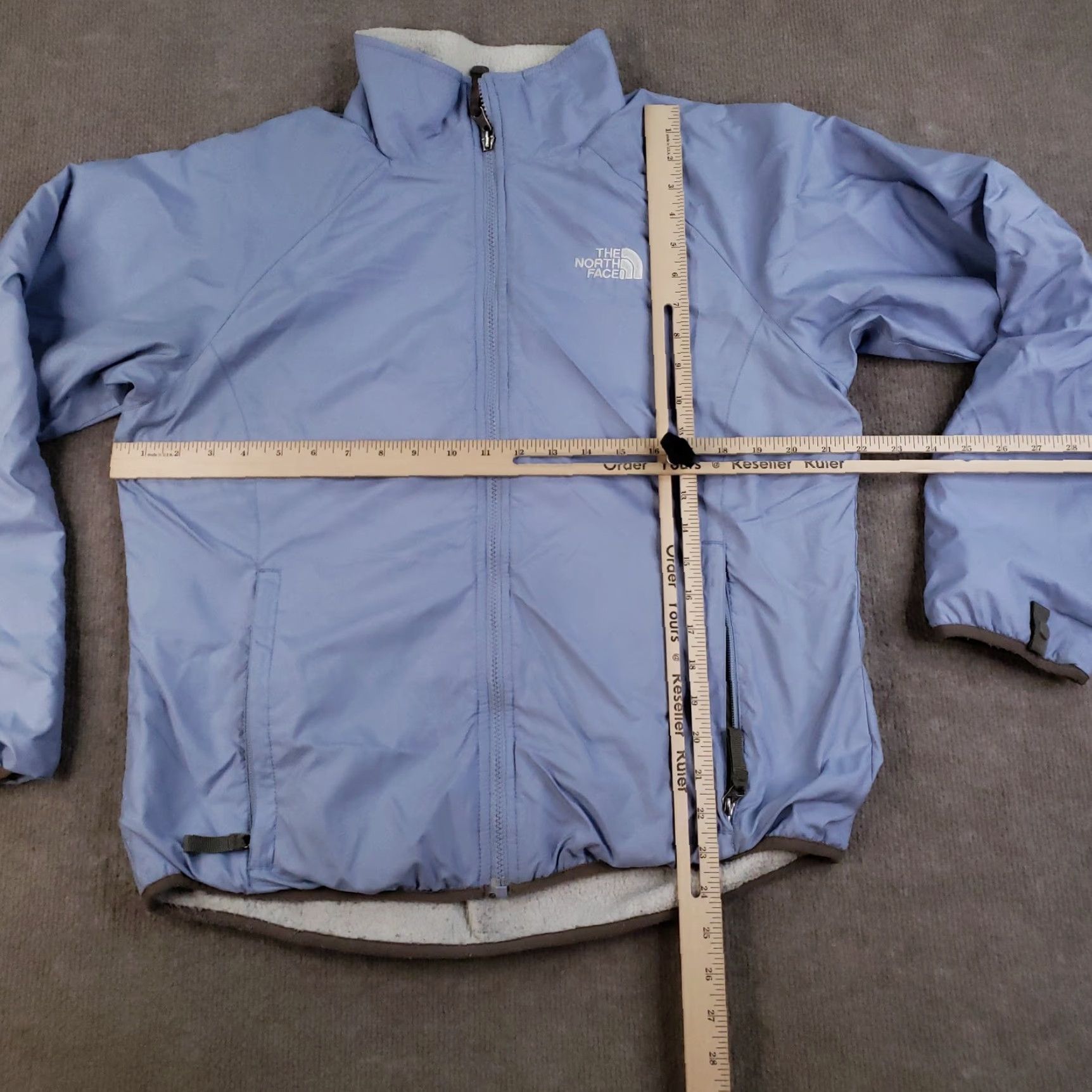 The North Face North Face Jacket Womens Large Blue Fleece Lined Full Zip Outdoor Coat Size L / US 10 / IT 46 - 2 Thumbnail