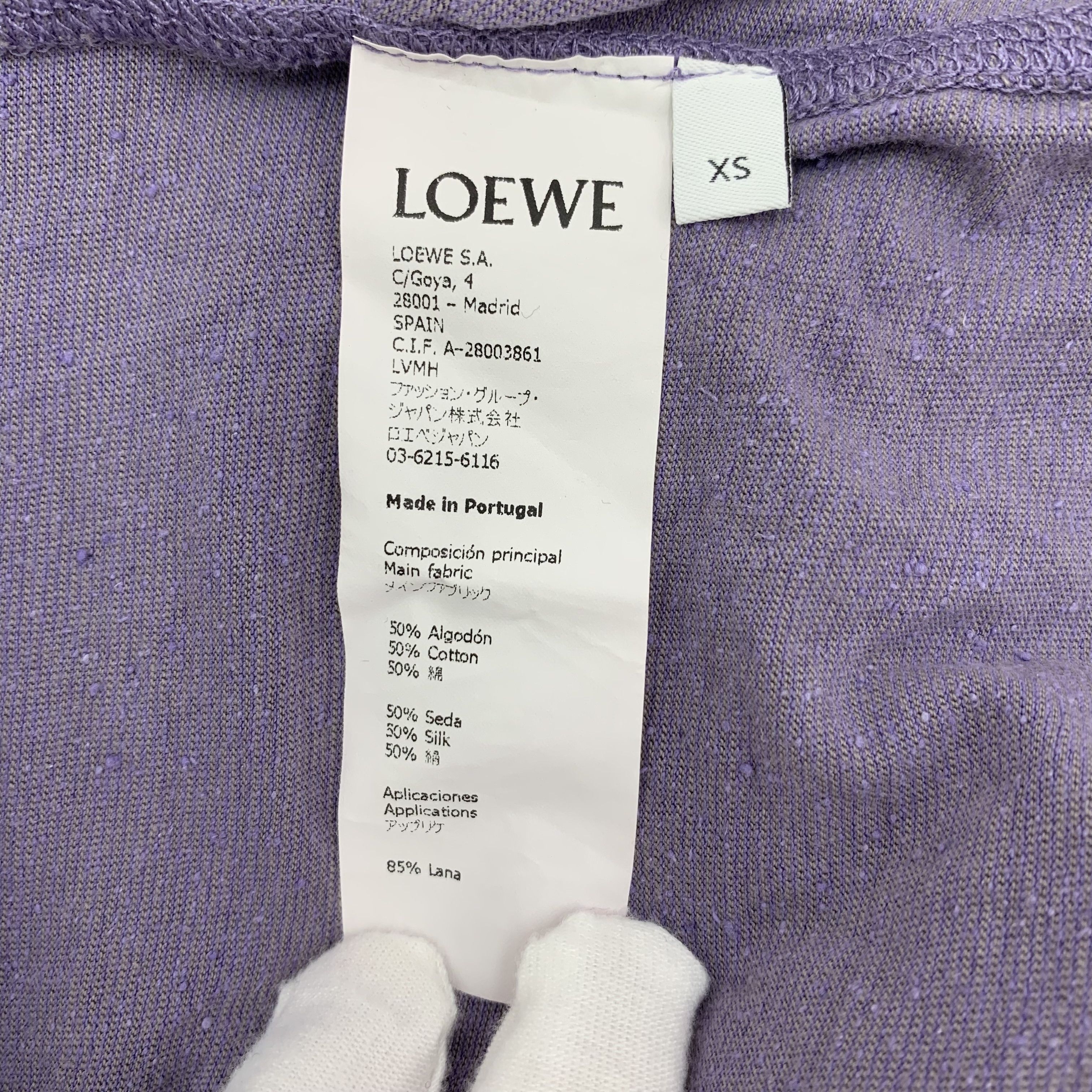 Loewe CW0032 Loewe X Paulas Ibiza Purple Hooded Dress Size XS / US 0-2 / IT 36-38 - 7 Thumbnail