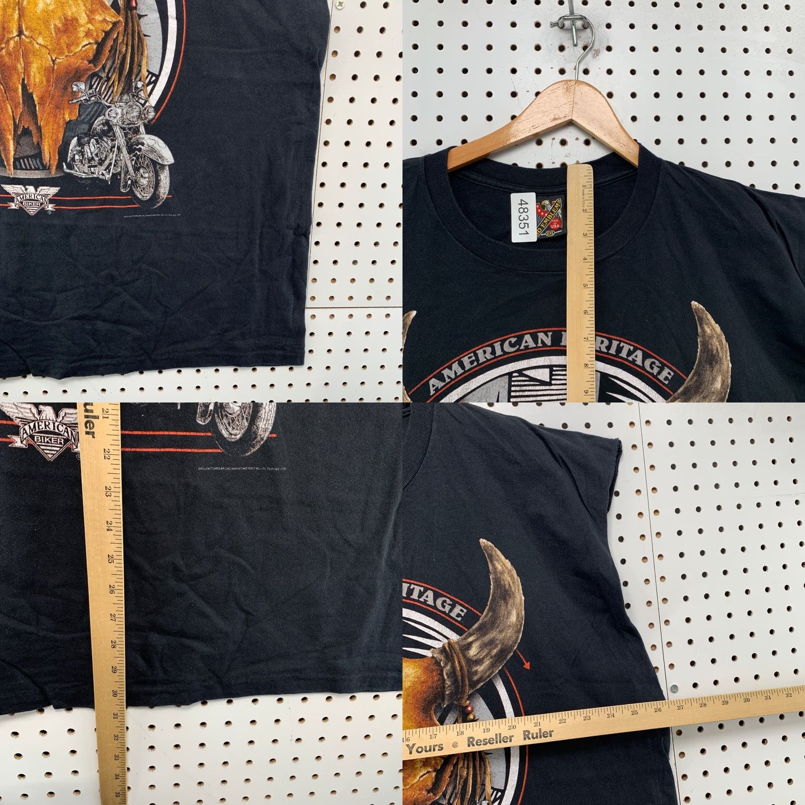 Vintage VINTAGE 3D Emblem Sleeveless T Shirt Mens XXL Black Biker Outlaw Motorcycle T-Shirt Graphic Print Logo Crew Neck Summer 1990s Mens Size US XXL / EU 58 / 5 - 8 Thumbnail