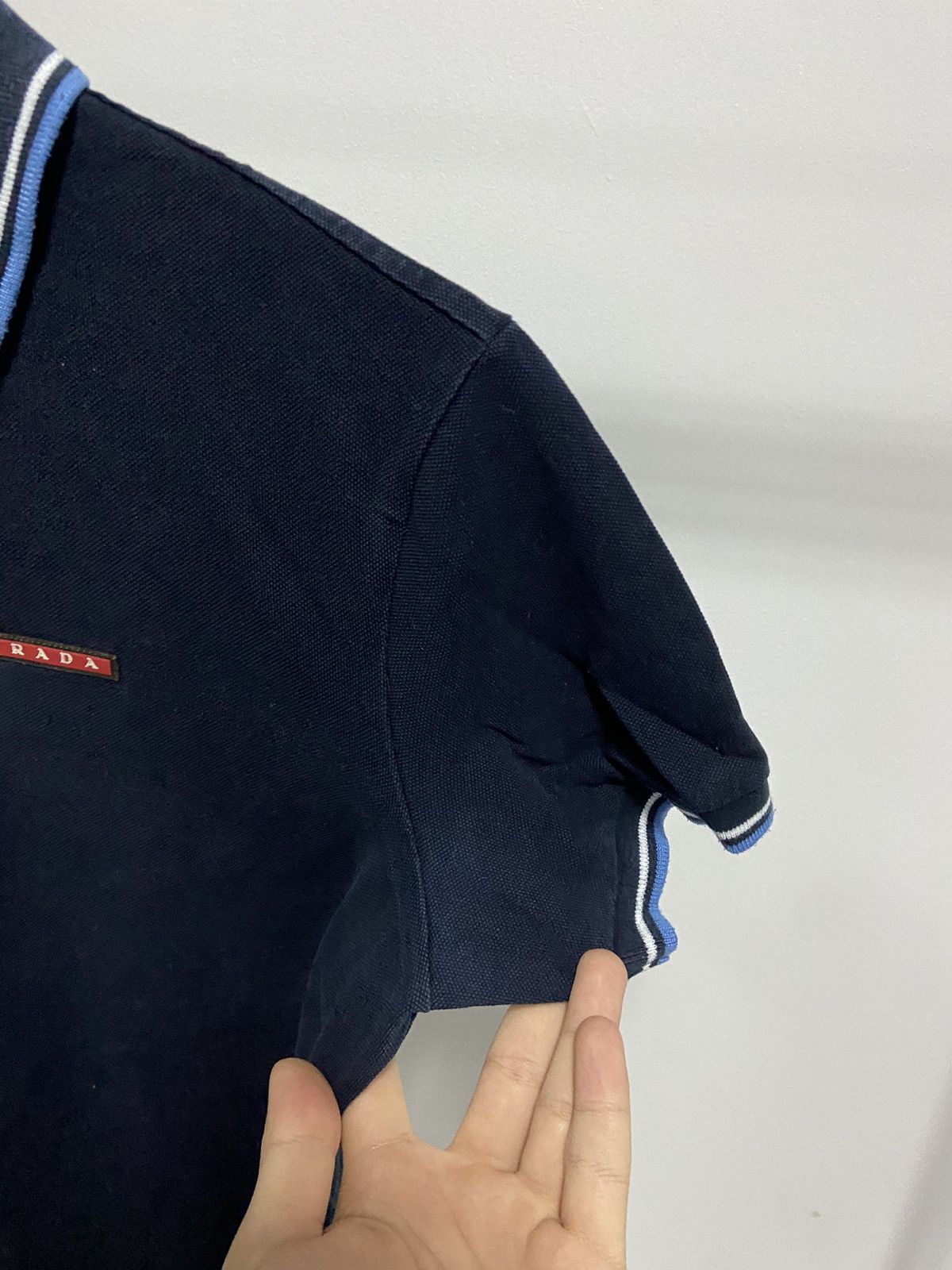 Prada × Vintage Prada T Shirt Polo Luxury red Tab Vintage Size US S / EU 44-46 / 1 - 10 Thumbnail