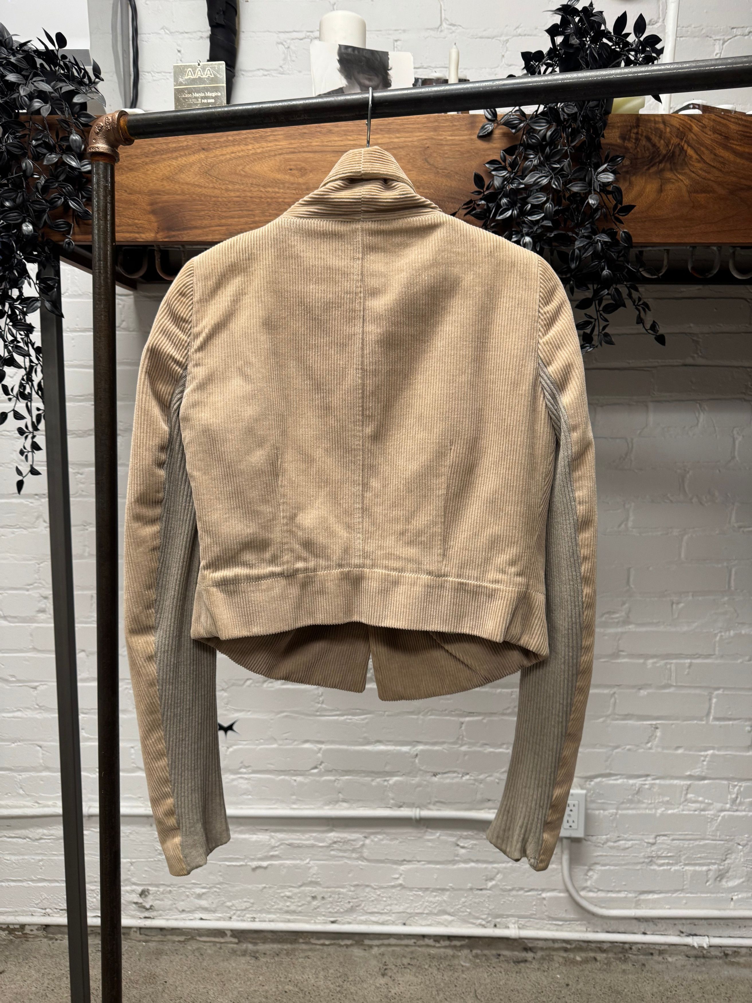 Rick Owens Rick Owens O&M Era ‘Hook n Eye Closure’ Corduroy Jacket Size US XS / EU 42 / 0 - 4 Thumbnail