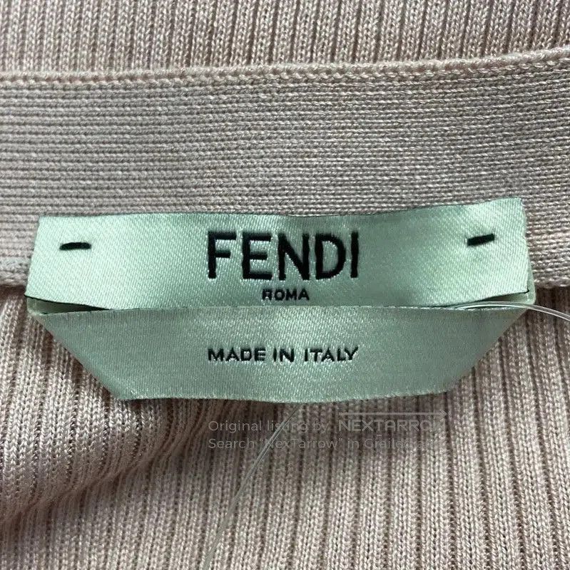 Fendi Pink Silk Knit Sweater .