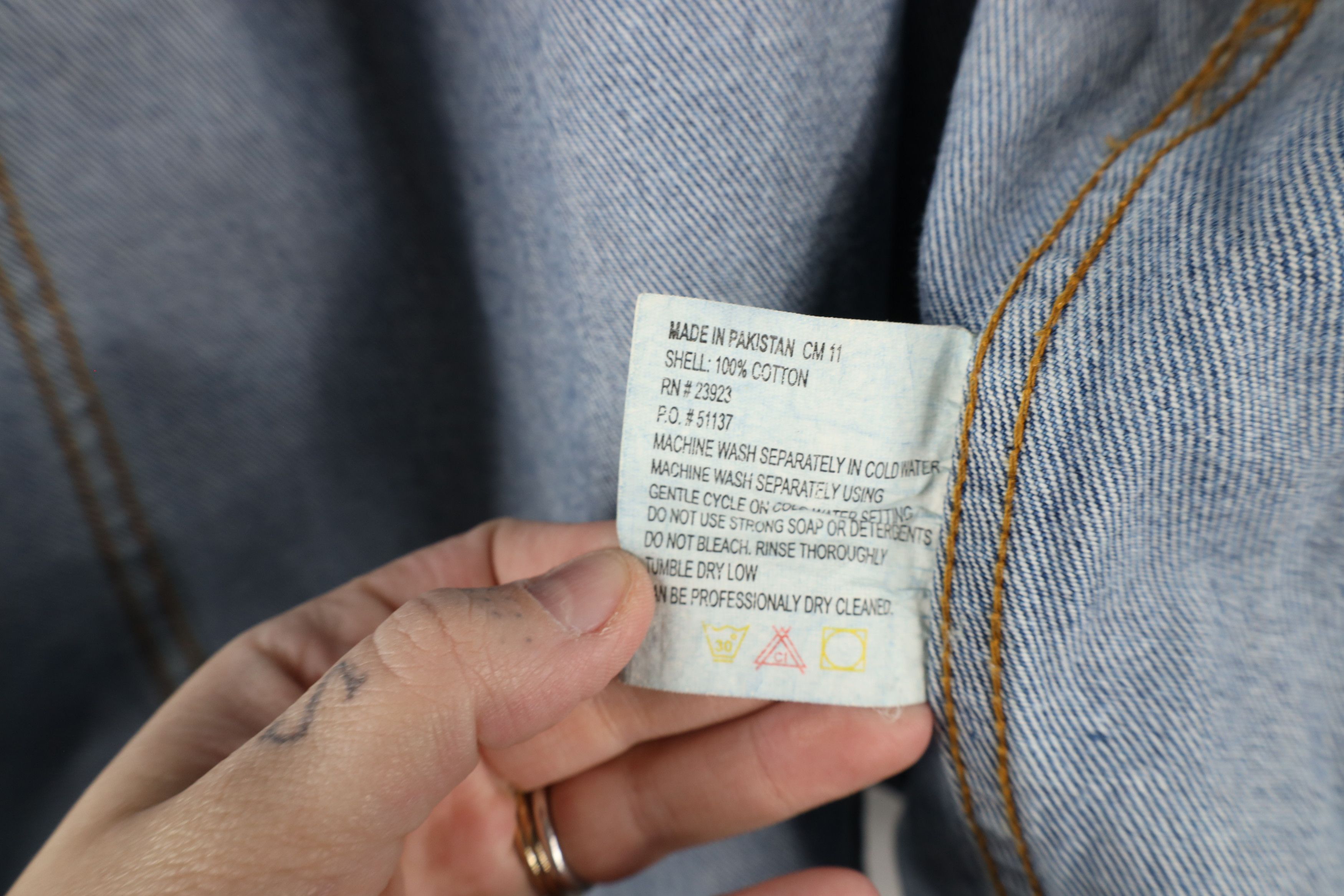 Vintage Vintage 90s Streetwear Denim Jean Trucker Jacket Blue Cotton Size US XL / EU 56 / 4 - 11 Thumbnail