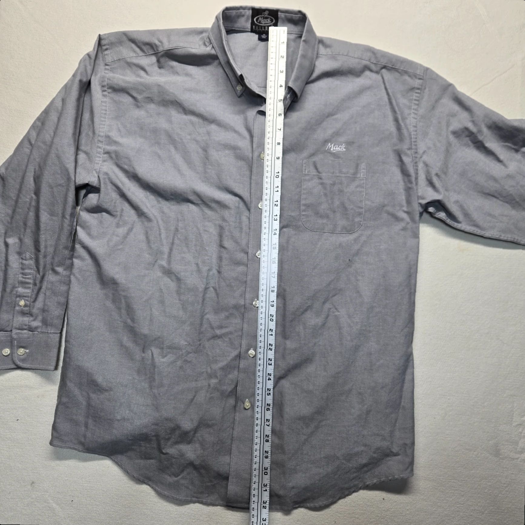 Cutter & Buck Cutter & Buck Shirt Button-Up Gray XL Mens Embroidered Logo Collared Long Sleeve Cotton Blend Vintage No Size US XL / EU 56 / 4 - 7 Thumbnail