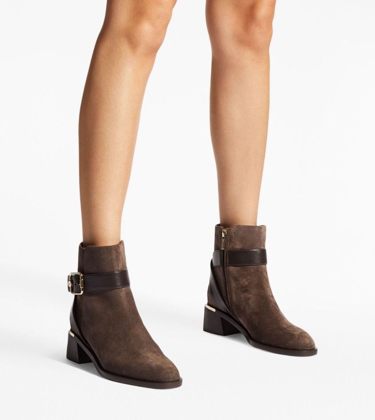 Jimmy Choo Jimmy Choo Clarice 45 Block Heel Suede Booties size 39 Size US 9 / IT 39 - 2 Thumbnail