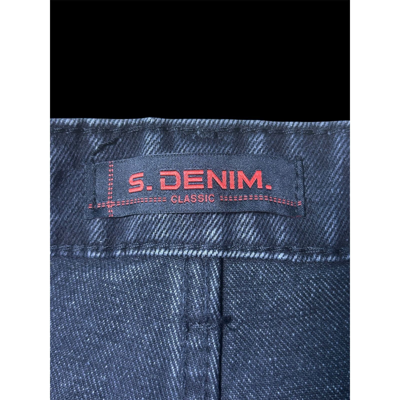 Denim & Co. S. Denim Classic Black Native American Patch Jeans Shorts Size US 32 / EU 48 - 4 Thumbnail