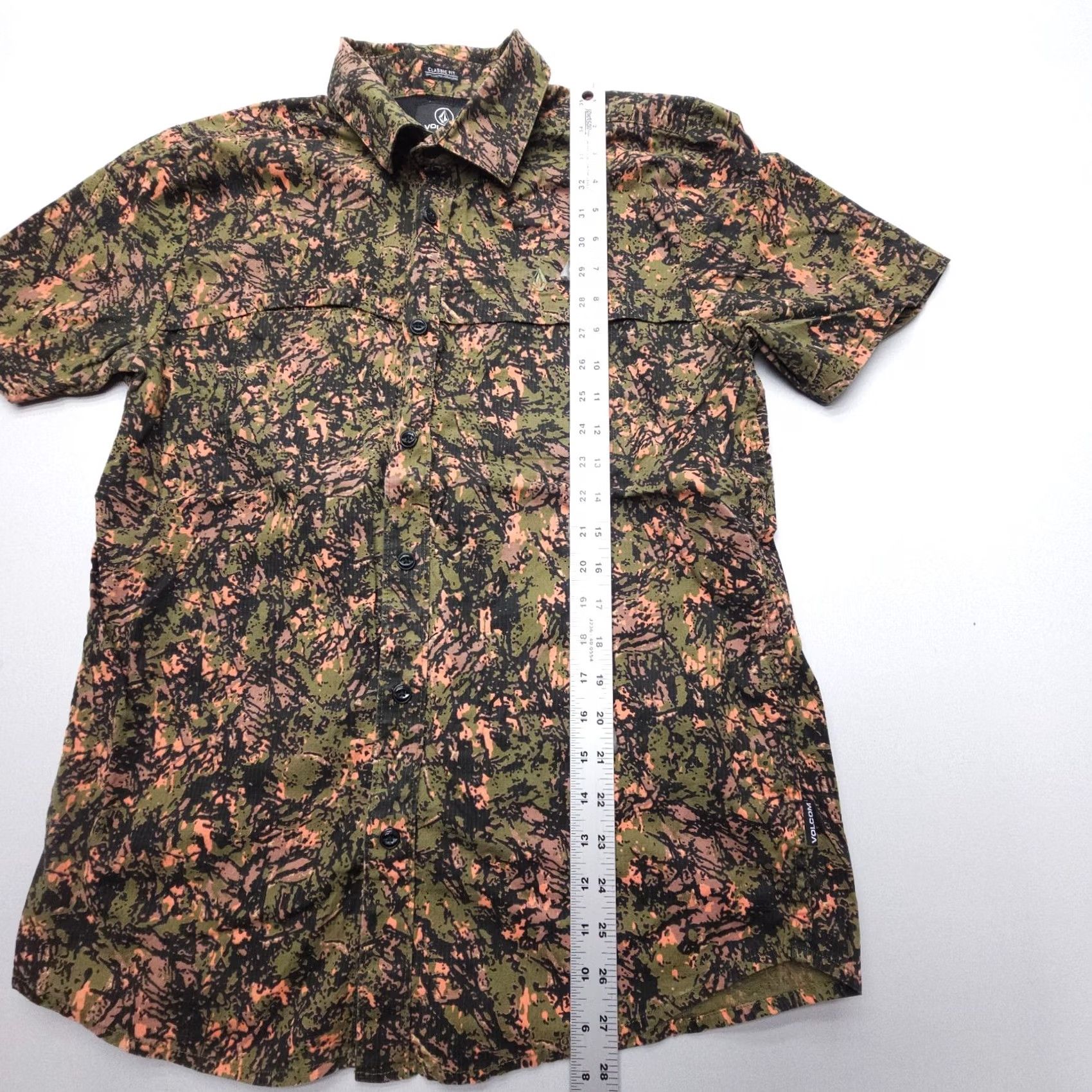 Volcom Volcom Button Shirt Mens Medium Camo Print Coastal Skate Size US M / EU 48-50 / 2 - 5 Thumbnail