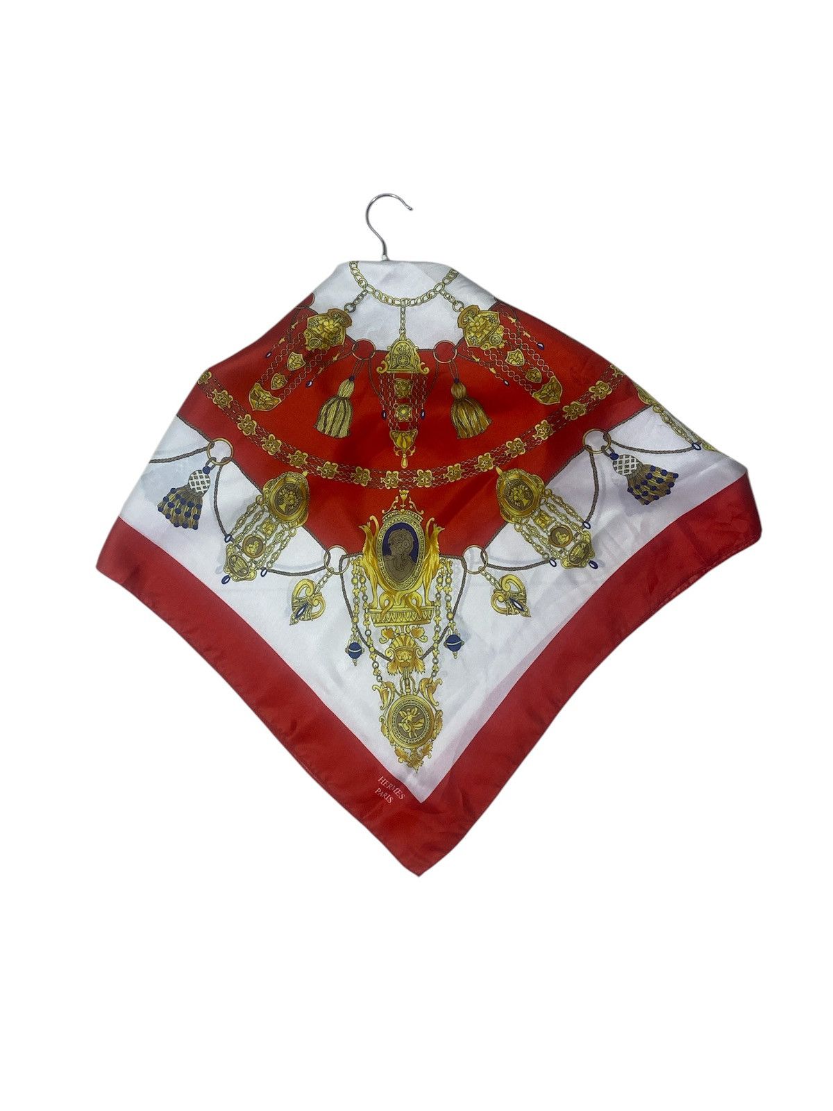 Hermes × Vintage Vintage Hermes Silk Scarf 34X33 inch Size ONE SIZE - 1 Thumbnail