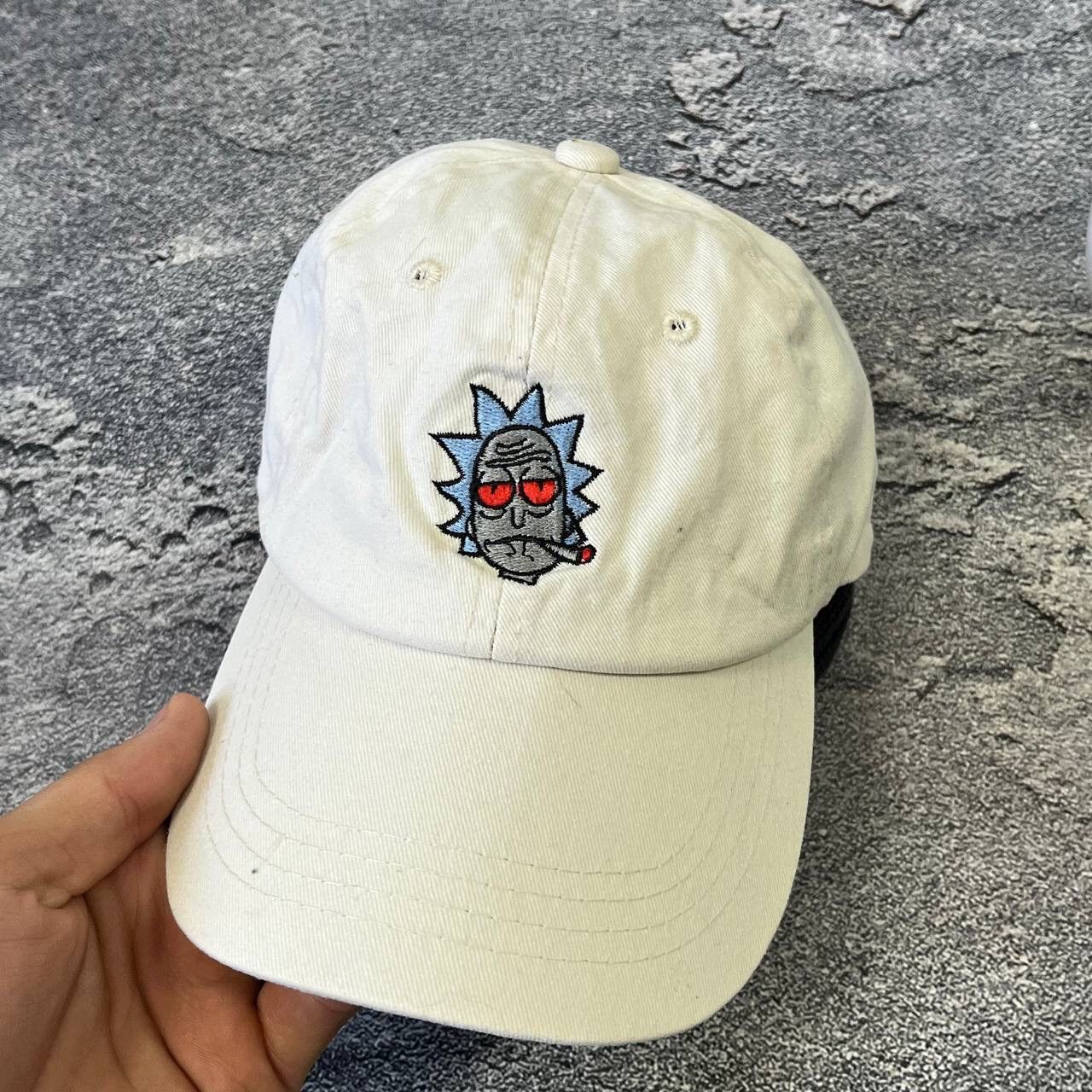 Vintage Vintage Rick And Morty Baseball Cap Embroidered Smoking Rick Size ONE SIZE - 5 Thumbnail