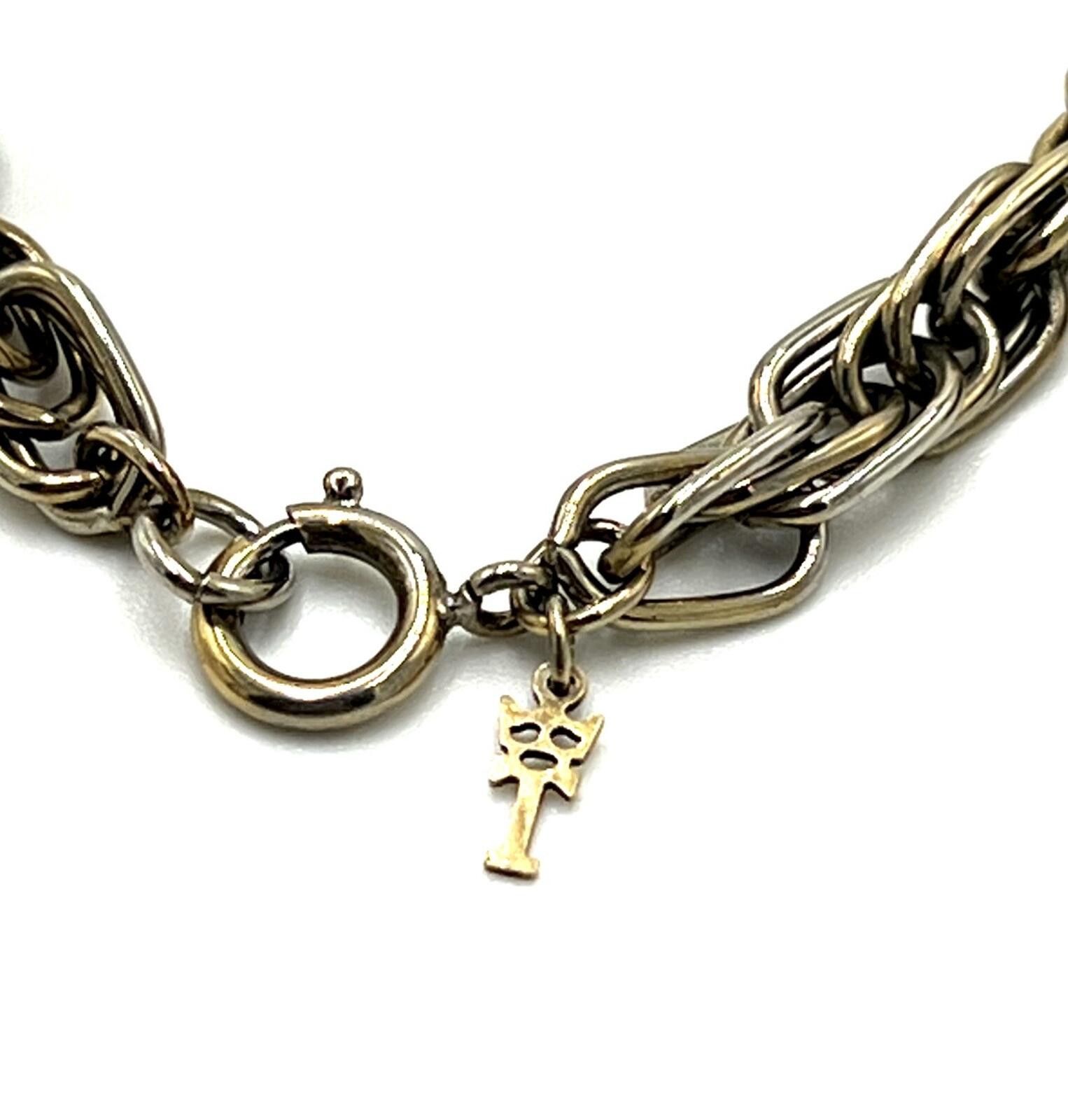 Other Vintage Crown Trifari Lariat Dangle Stained Glass Bracelet Size ONE SIZE - 3 Thumbnail