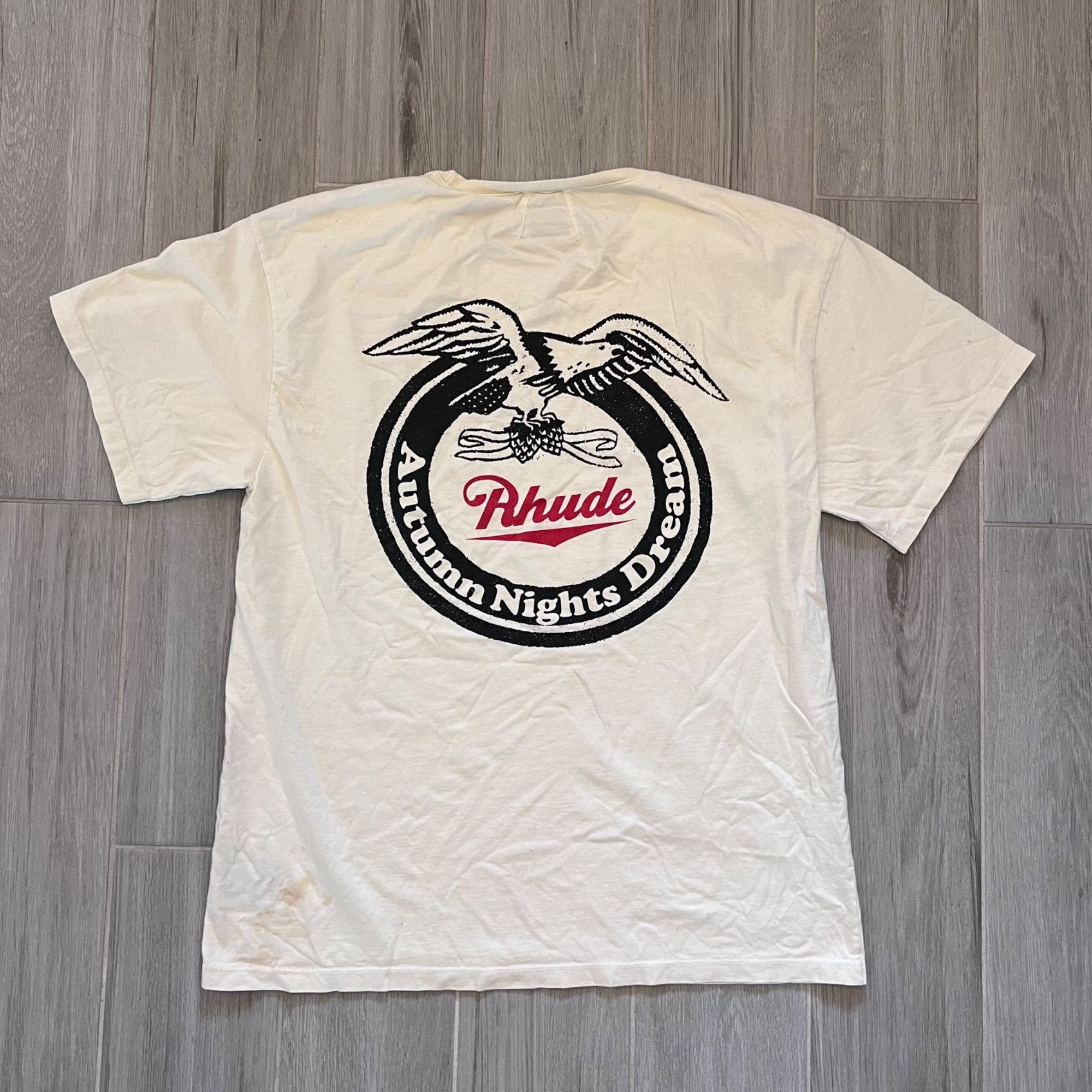 NEW RHUDE AUTUMN NIGHTS TEE SZ LARGE