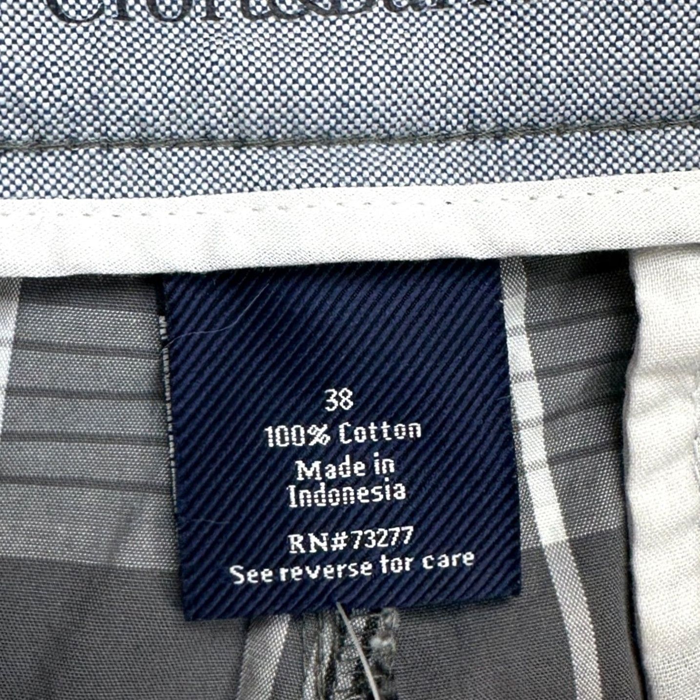 Croft & Barrow VINTAGE Croft Barrow Mens Classic Plaid Shorts 38X9 Grey Relaxed Fit Khakis Casual NEW Size US 38 / EU 54 - 5 Thumbnail