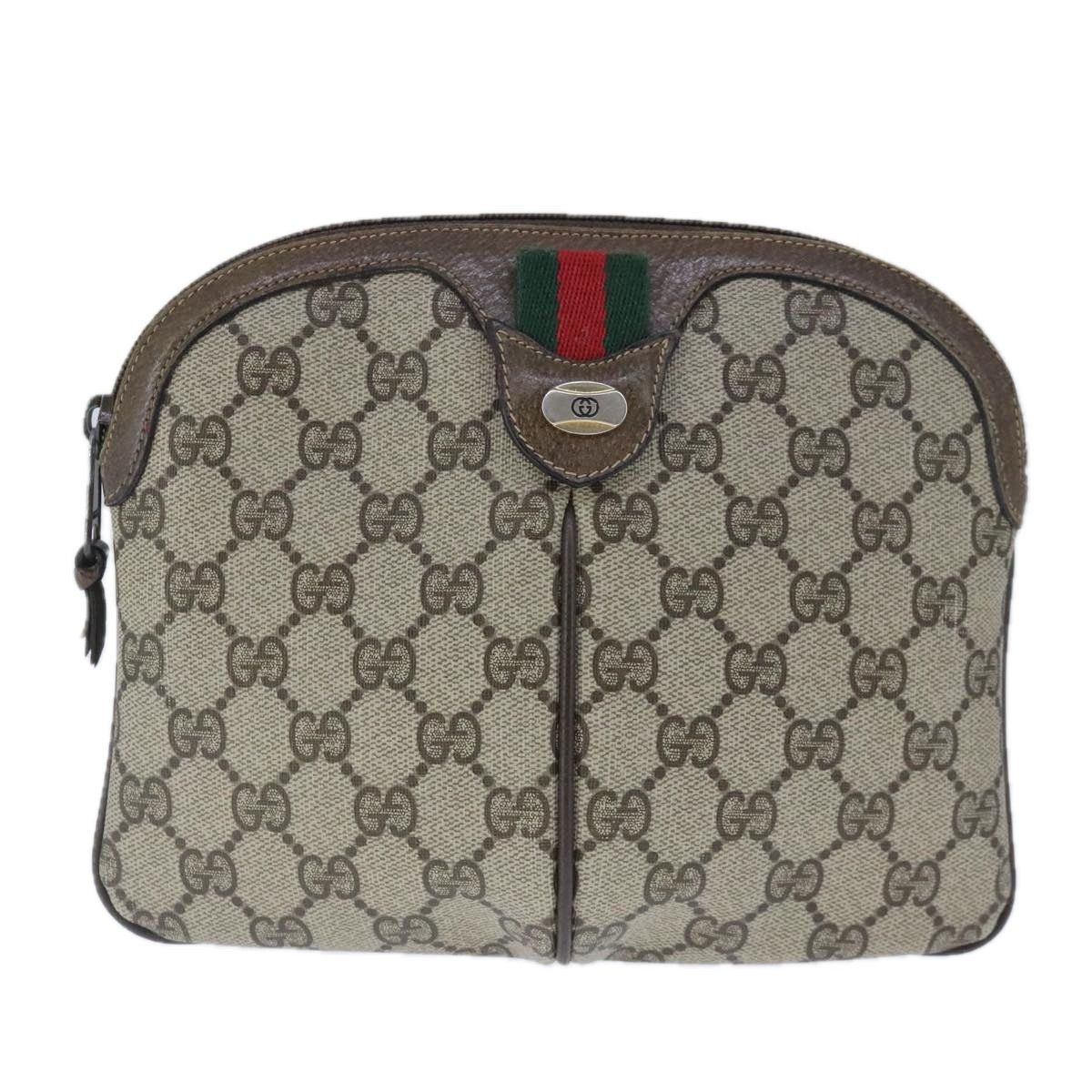 Gucci GUCCI GG Supreme Web Sherry Line Shoulder Bag Pvc Beige 904 Size ONE SIZE - 2 Thumbnail