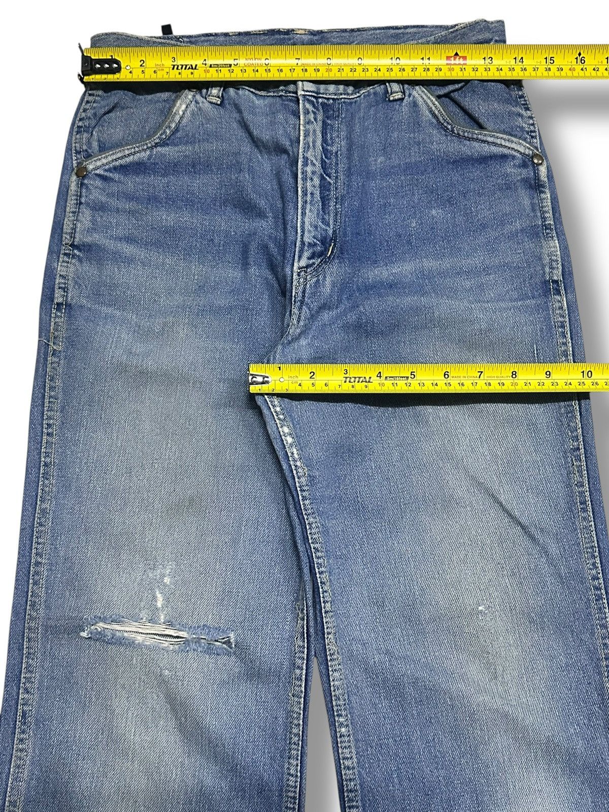Johnbull Distressed Johnbull Jean With Baggy Style Wideleg Faded Wash Size US 28 / EU 44 - 11 Thumbnail