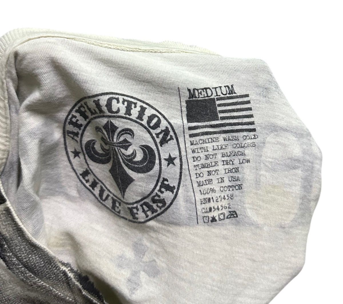 Affliction Vintage Affliction skull tshirt Size US M / EU 48-50 / 2 - 6 Thumbnail