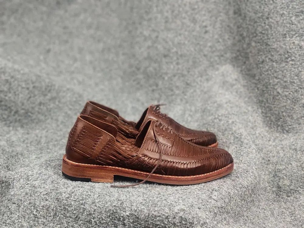 Other Cano Benito Cognac Designer woven leather Casual Shoes Size US 8 / EU 41 - 2 Thumbnail