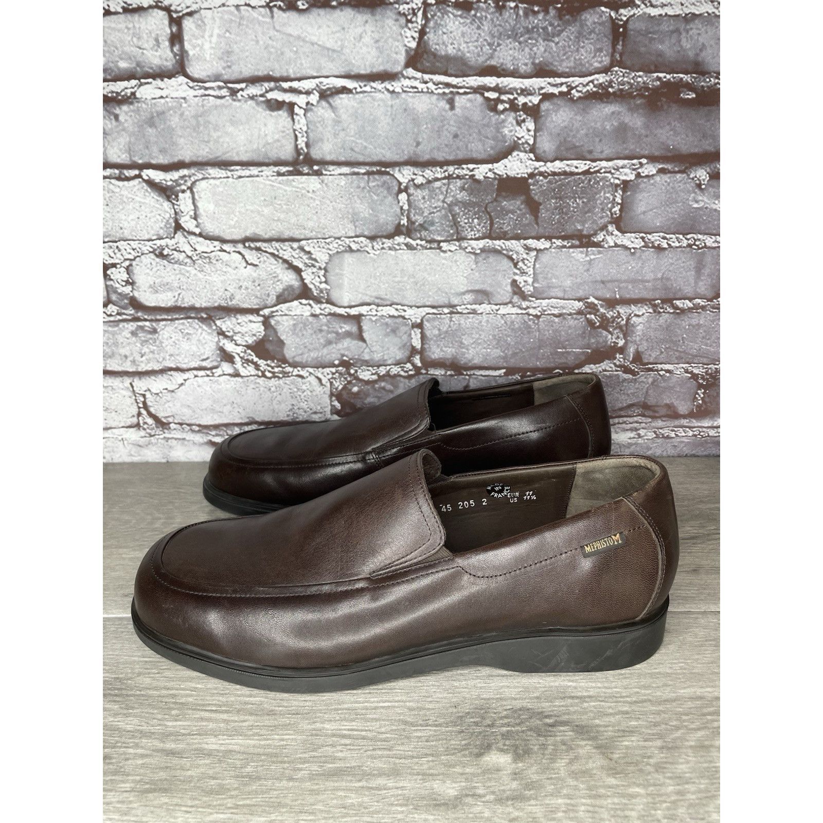 Mephisto Mephisto Brown Leather Loafers Air Jet Insoles Slip On Shoes Size US 11.5 / EU 44-45 - 18 Thumbnail