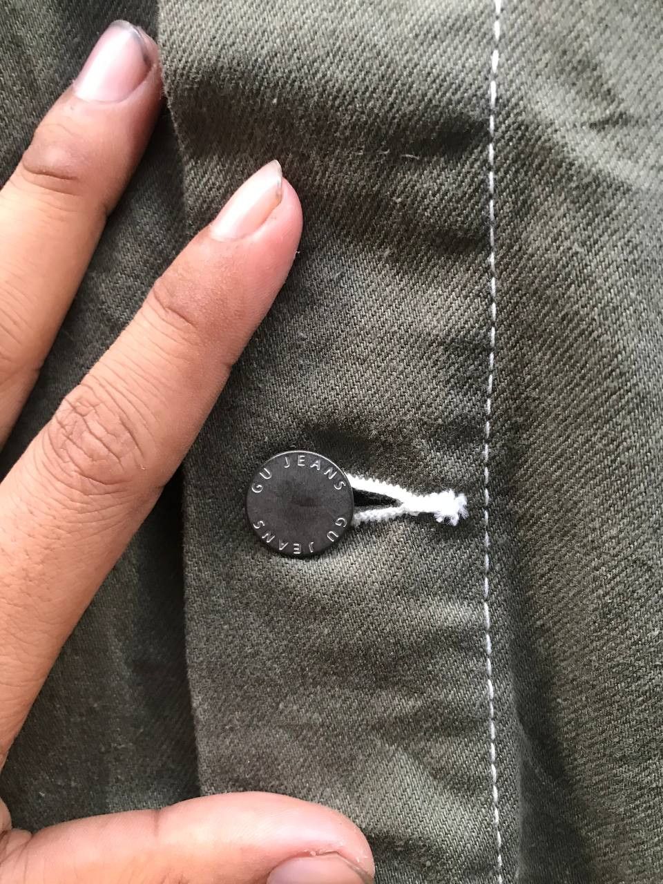 GU Gu Jean Army Colour Jacket Size US L / EU 52-54 / 3 - 4 Thumbnail