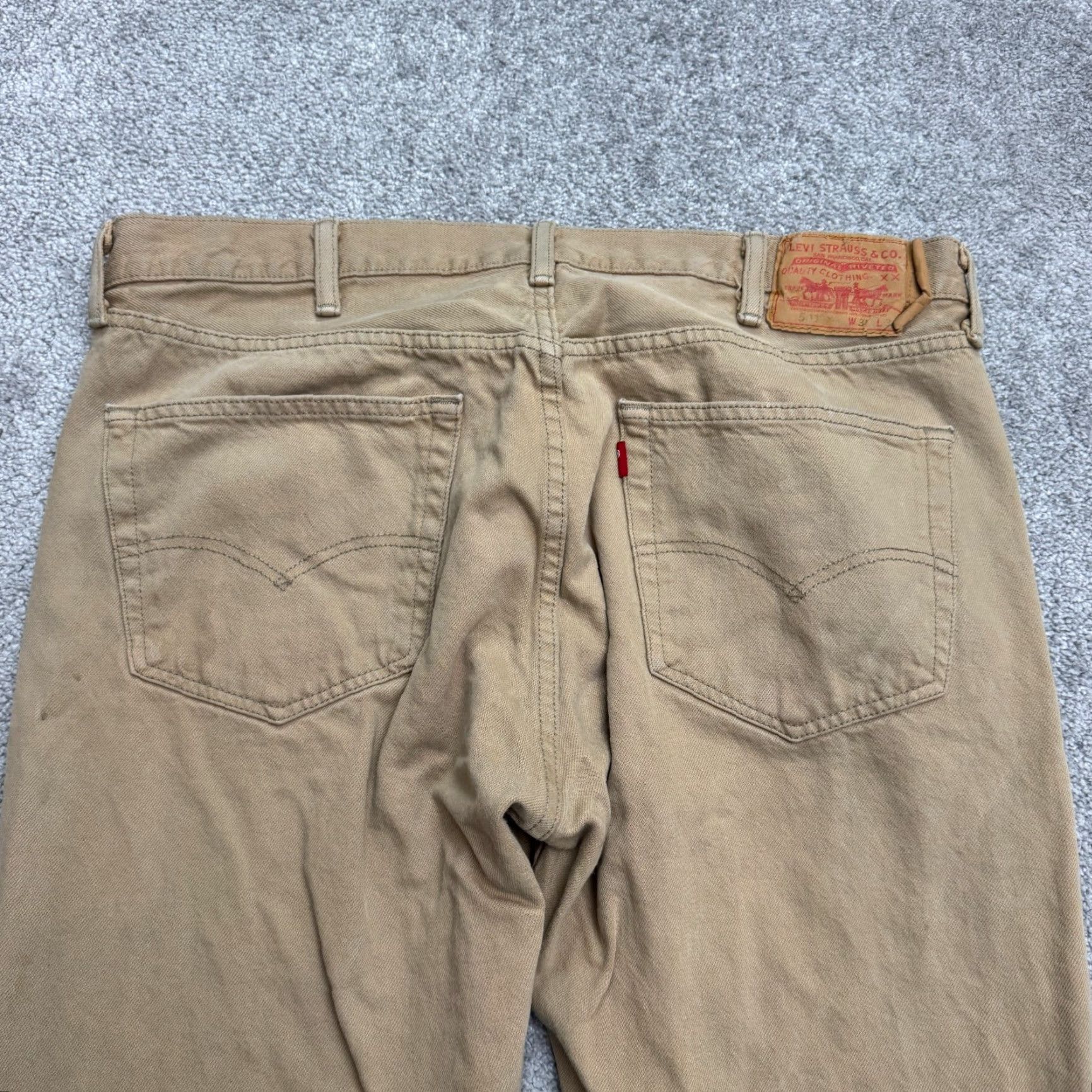 Levi's Levi's 501 Jeans Mens 38x34 Denim Straight Button Fly Brown Cotton Vintage? No (but check) No Size US 38 / EU 54 - 5 Thumbnail