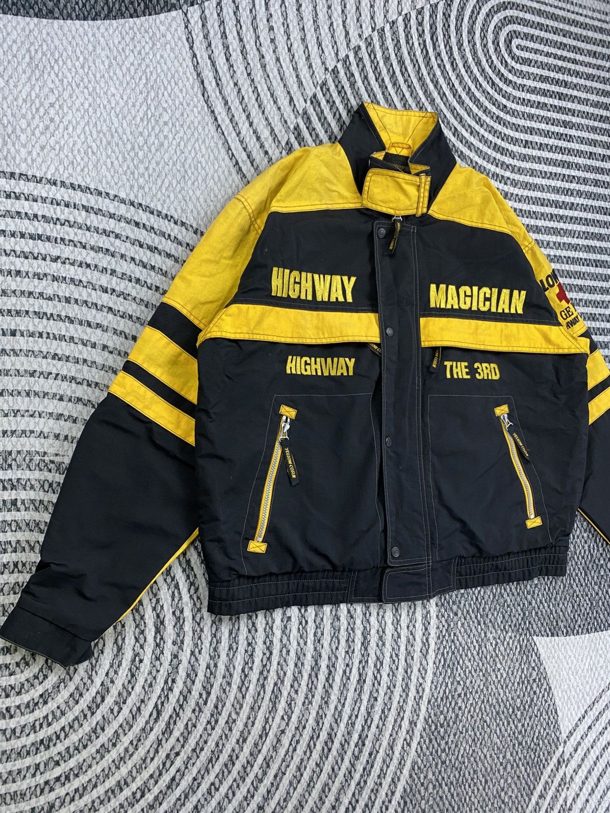 YELLOW CORN Vtg YELLOW CORN Magician Highway Sledge Hammer Biker Jacket Size US XL / EU 56 / 4 - 4 Thumbnail