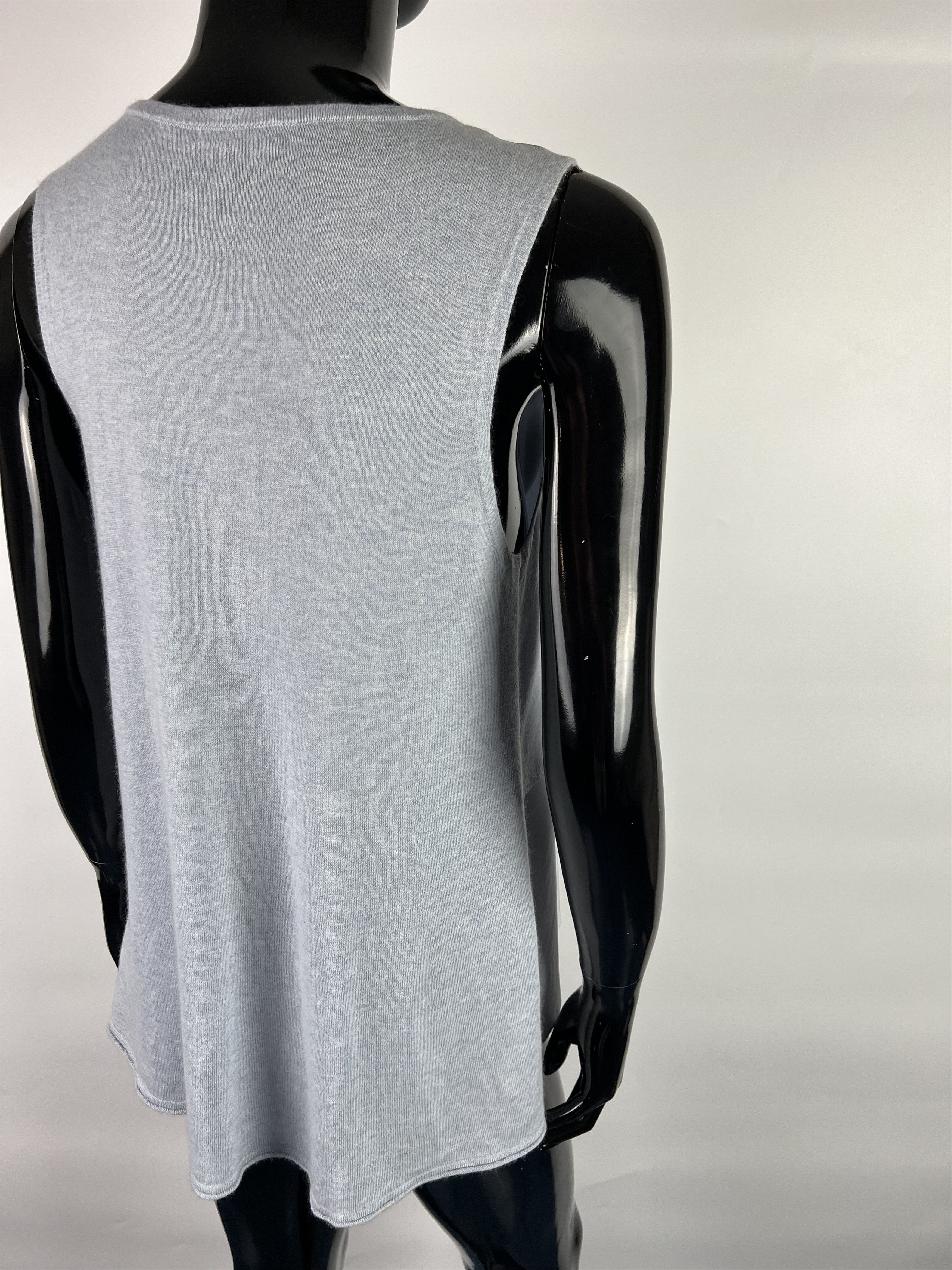 Designer Hemisphere Set Open Cardigan Tank Top Cashmere Silk Size S / US 4 / IT 40 - 12 Thumbnail