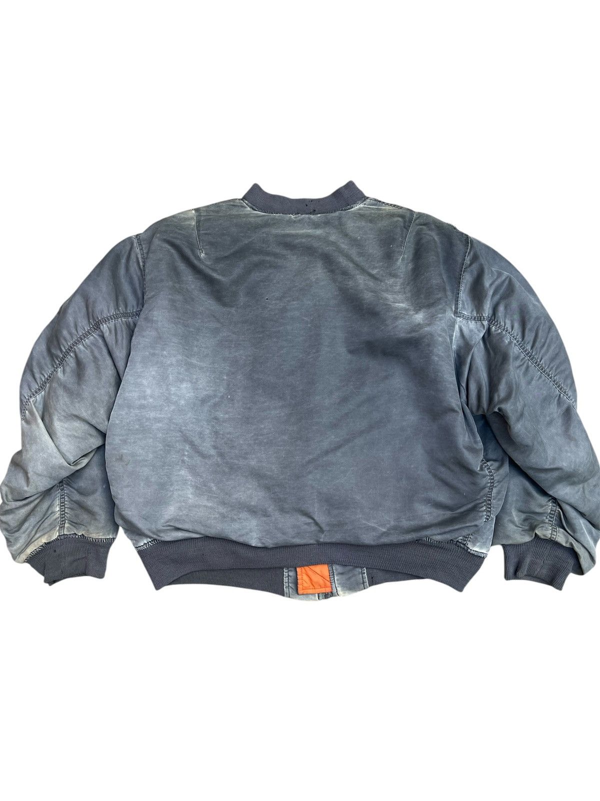 Converse × Vintage Vintage Converse Bomber Jacket Distressed Fade Orange Lining Size US M / EU 48-50 / 2 - 2 Thumbnail