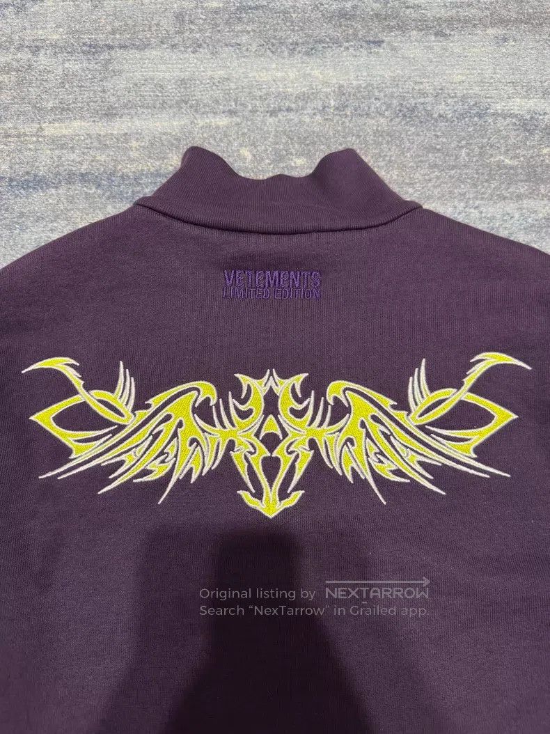 Vetements VETEMENTS Reversible Pocket Embroidered Purple Sanskrit Zi Size US M / EU 48-50 / 2 - 5 Thumbnail