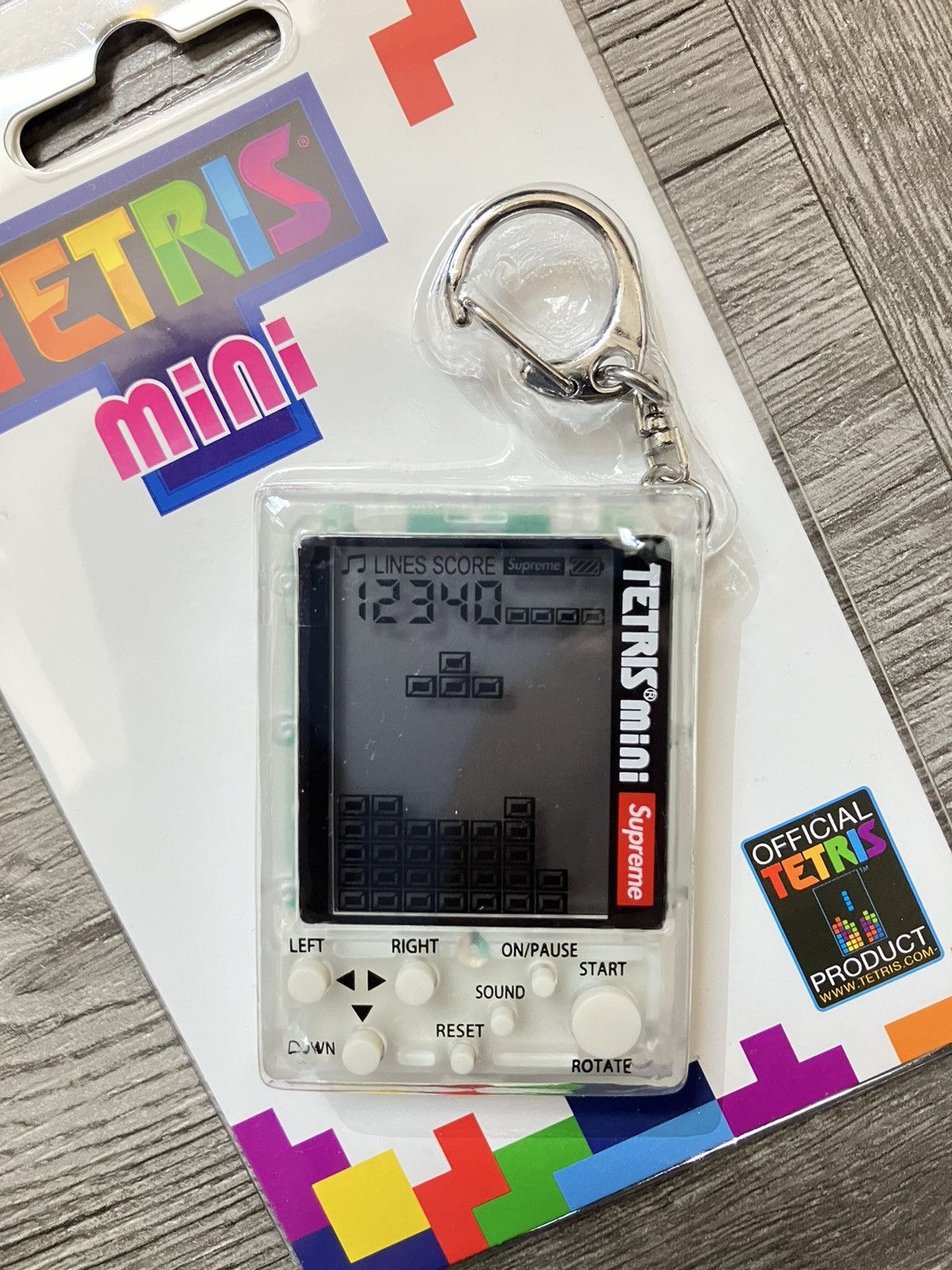 Supreme/Tetris Mini クリアー Supreme x Tetris Mini Game Blue Clear NEW SEALED | eBay