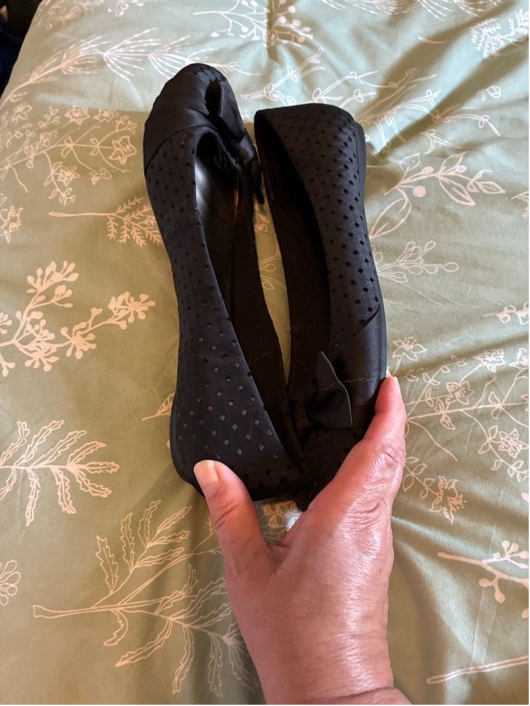 Other Fergalicious Black Ballet Flats Size US 10 / IT 40 - 4 Thumbnail