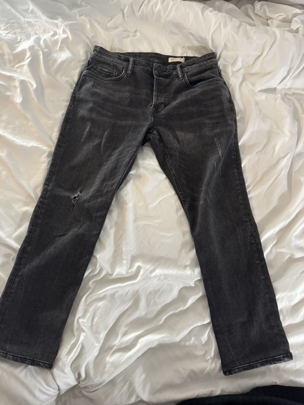 Allsaints All Saints Grey Rex Regular fit Denim Size US 30 / EU 46 - 2 Thumbnail