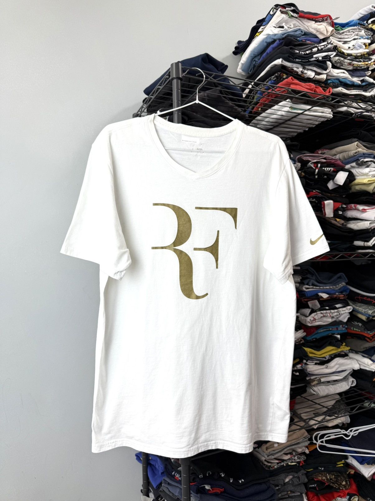 Nike Nike Roger Federer Vintage T Shirt Size US L / EU 52-54 / 3 - 1 Thumbnail