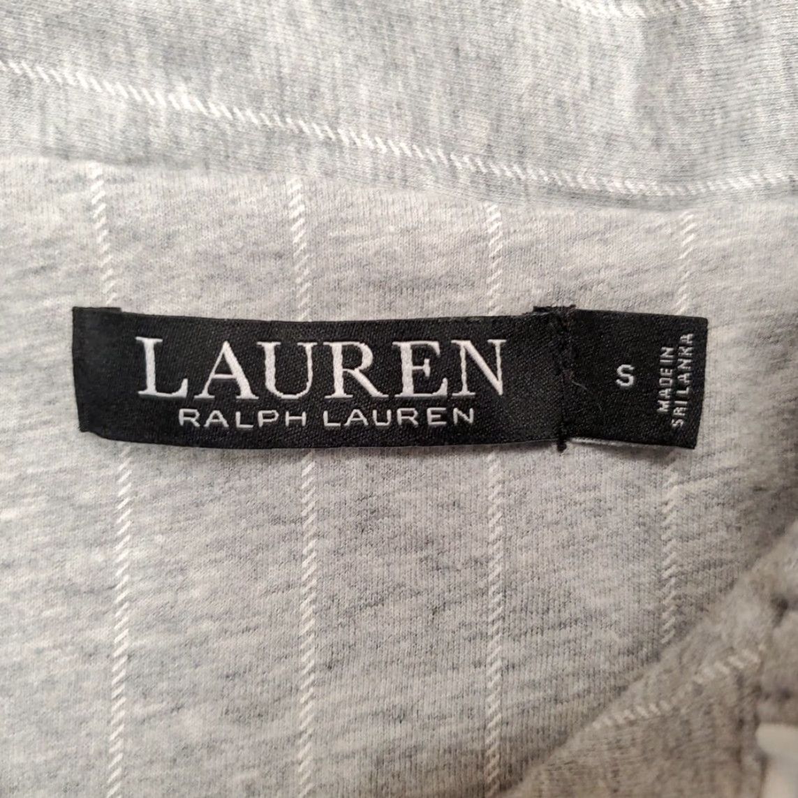Ralph Lauren Lauren Ralph Lauren Shirt Women Small Gray Stripe Baseball Jersey 3/4 Sleeve Size S / US 4 / IT 40 - 4 Thumbnail