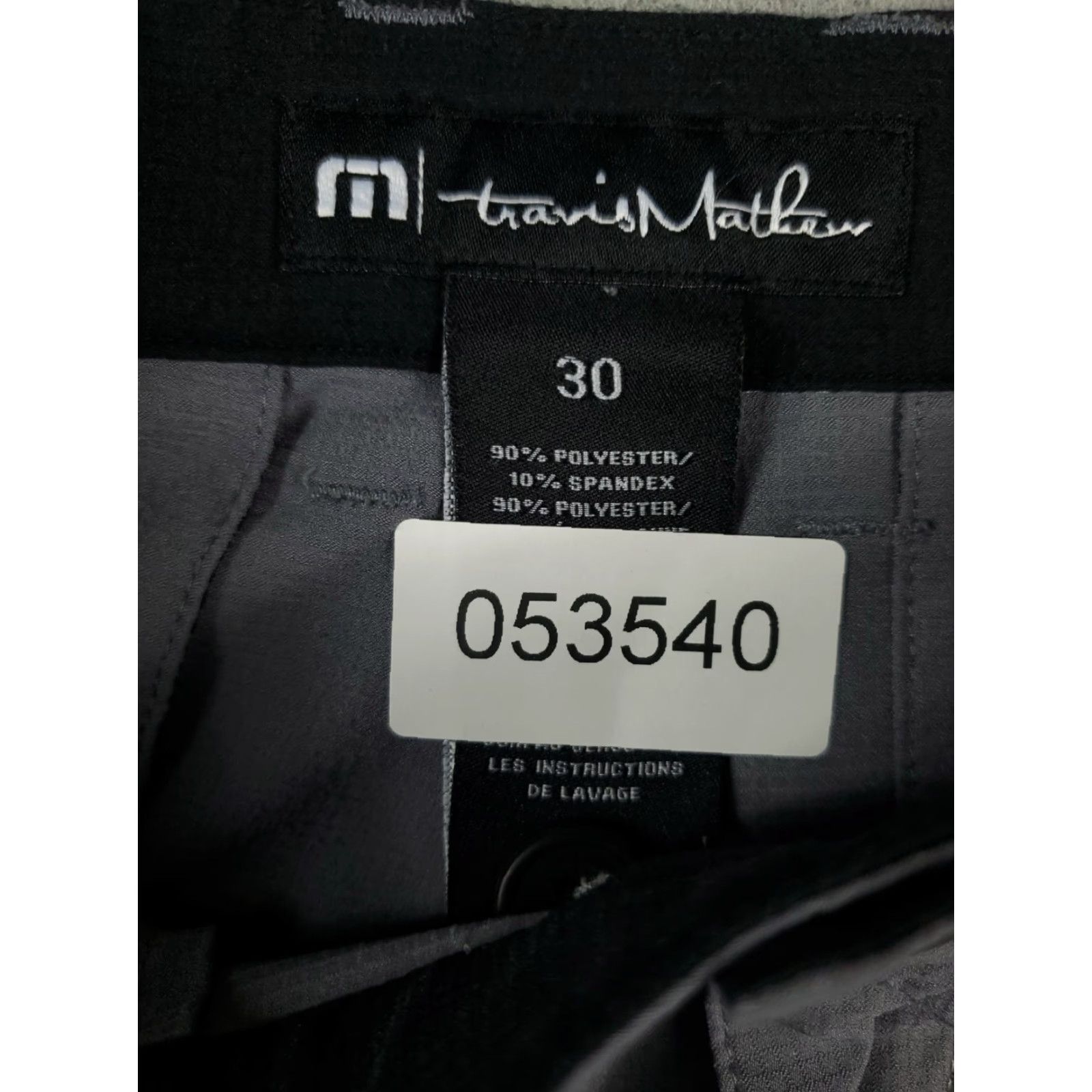 TravisMathew Travis Mathew Pants Mens 30x30 Gray Chino Flat Front Straight Fit Casual, Business, Formal, Travel, Wedding, Workwear Mens Regular 30 Gray Pants Size US 30 / EU 46 - 8 Thumbnail