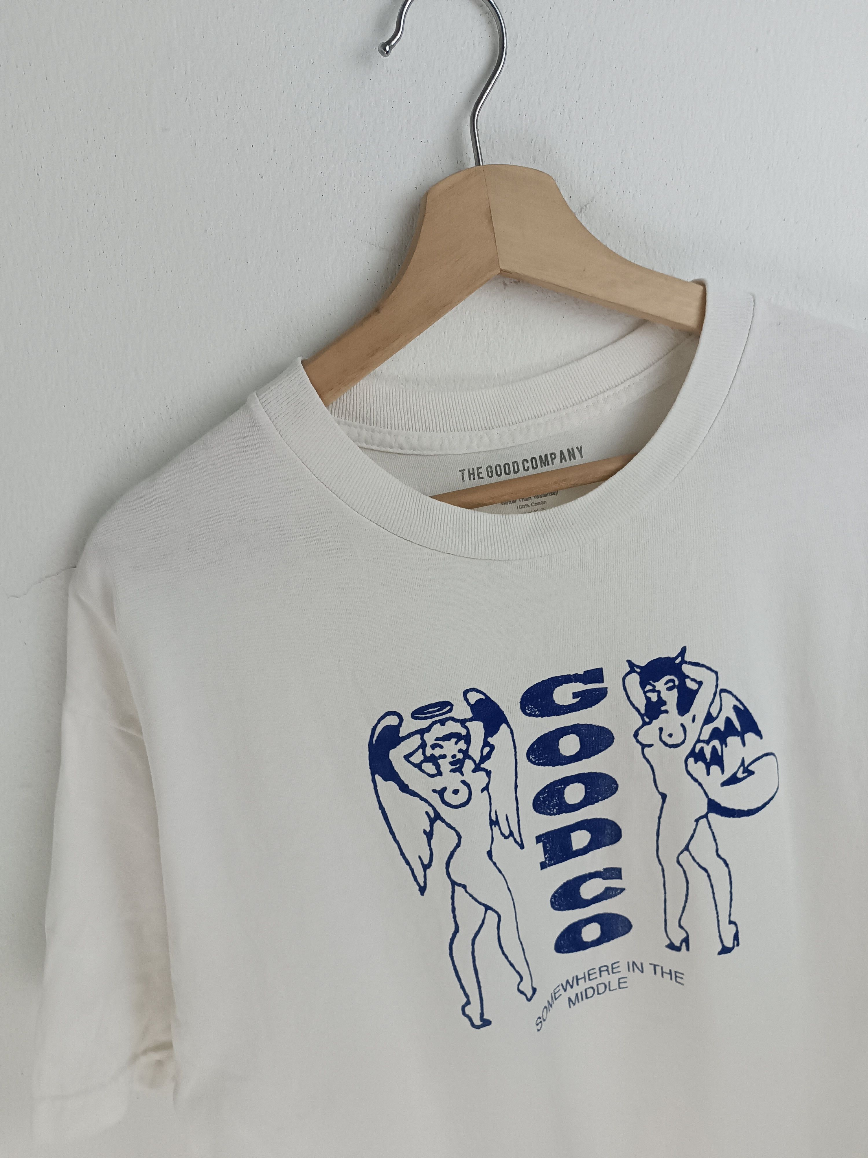 Vintage VINTAGE Y2K THE GOOD COMPANY SEXY DEVIL ADULT TEE VERY RARE Size US L / EU 52-54 / 3 - 5 Thumbnail