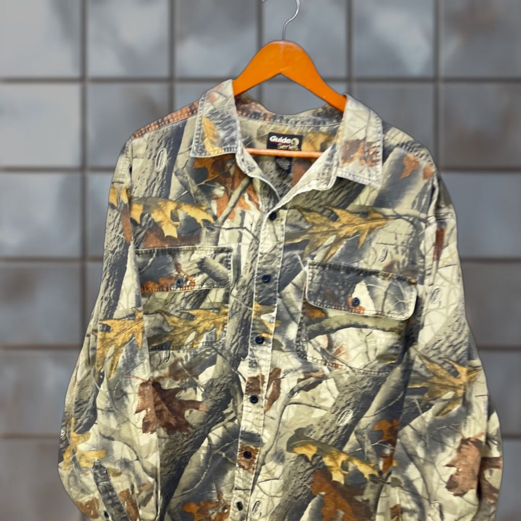 Vintage VINTAGE Tree Camo Real Button-Up Long Sleeve Shirt 2XL Size US XXL / EU 58 / 5 - 1 Thumbnail