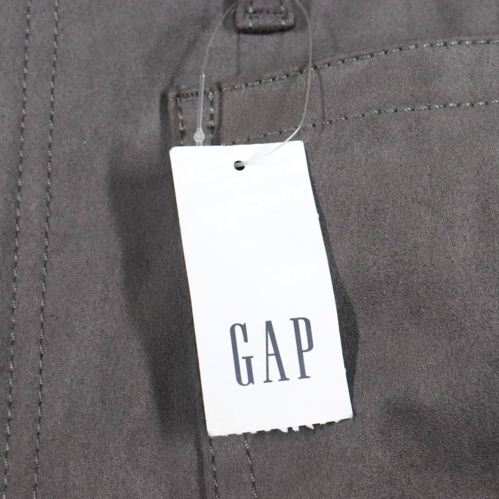 Gap Gap Jeans Womens Size 12 Gray Vegan Suede 70s Flare High Rise 31.5" Inseam NWT Size 34" / US 12 / IT 48 - 7 Thumbnail