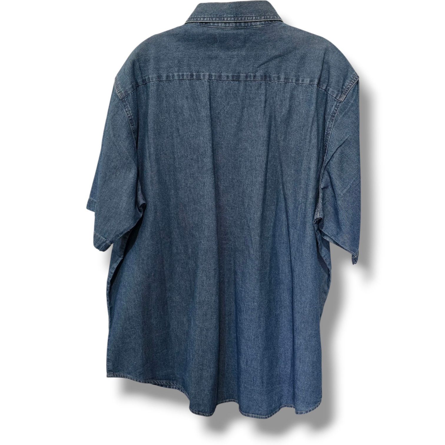 Jerzees Branson MO Jerzees Denim Jean Shirt XL Cotton Button Down Size US XL / EU 56 / 4 - 3 Thumbnail